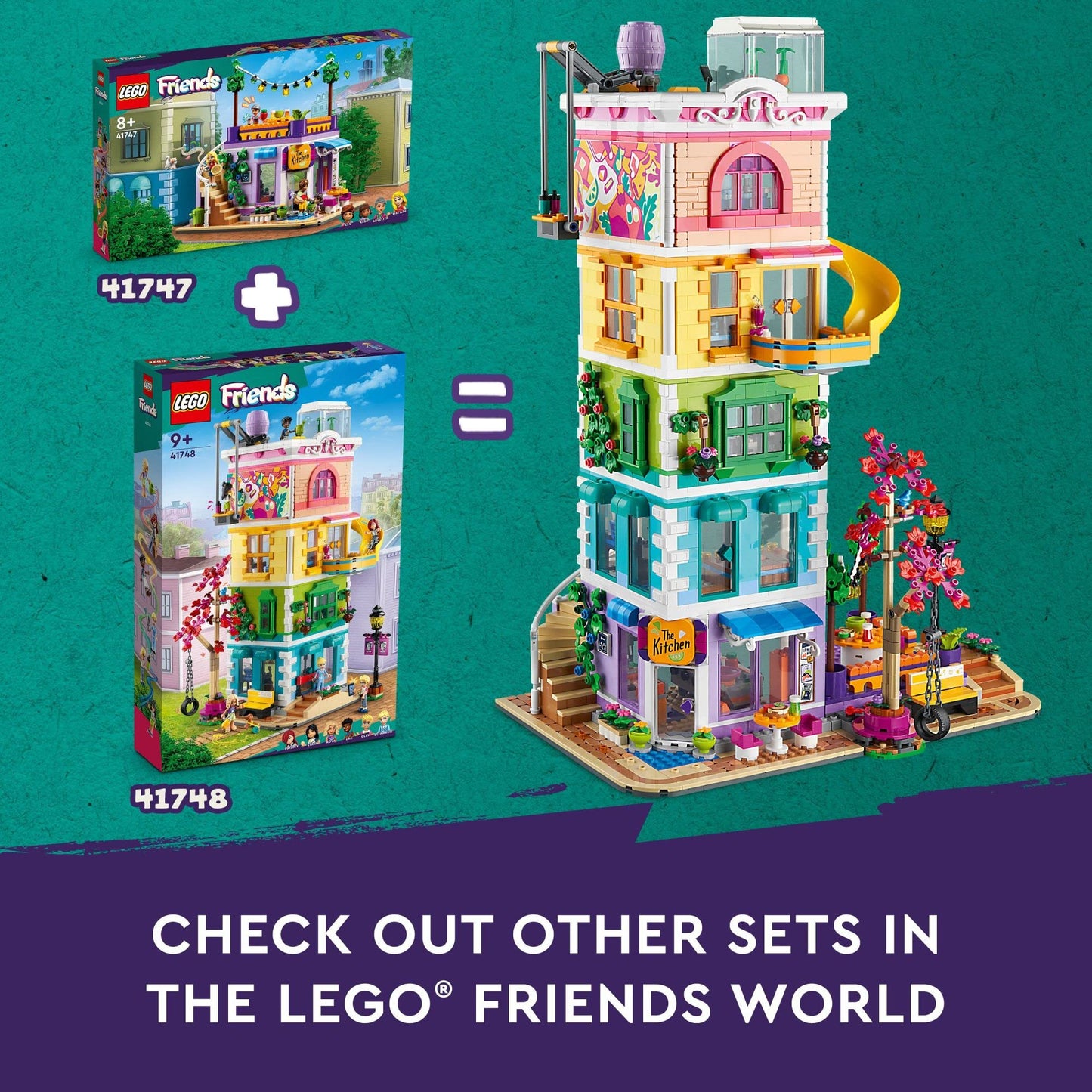 LEGO Friends Heartlake City Community Center 41748 | Creative Building Toy Set for Ages 9+