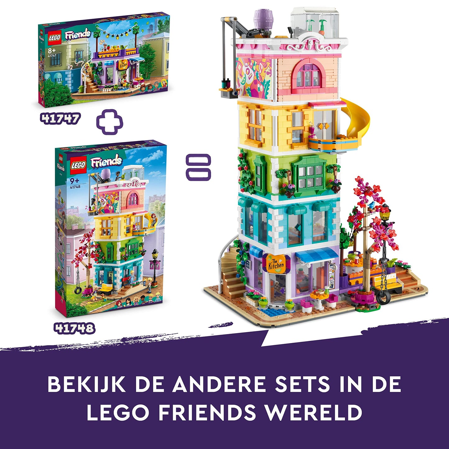 LEGO Friends Heartlake City Community Centre – 5-Floor Modular Building Set (41748)