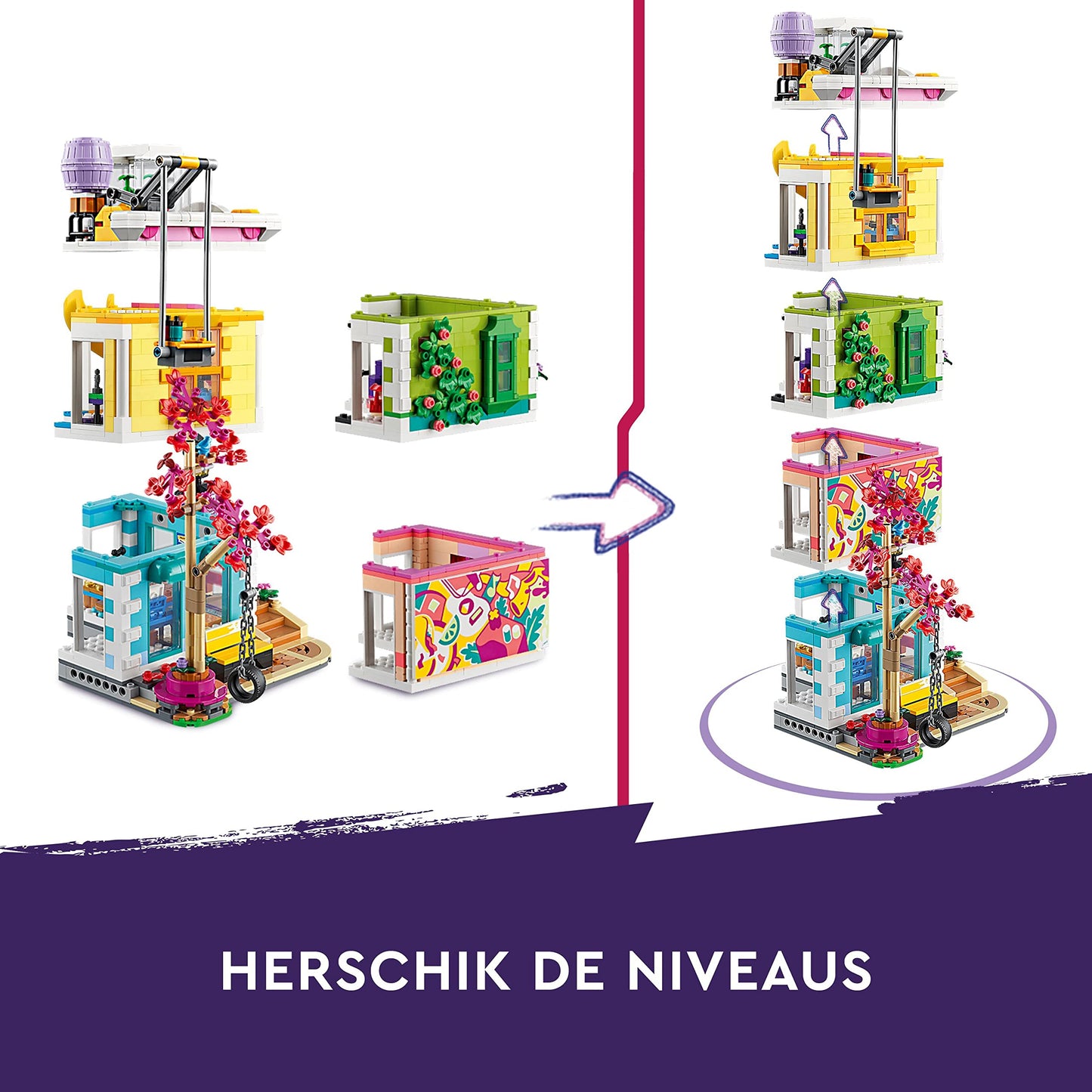 LEGO Friends Heartlake City Community Centre – 5-Floor Modular Building Set (41748)