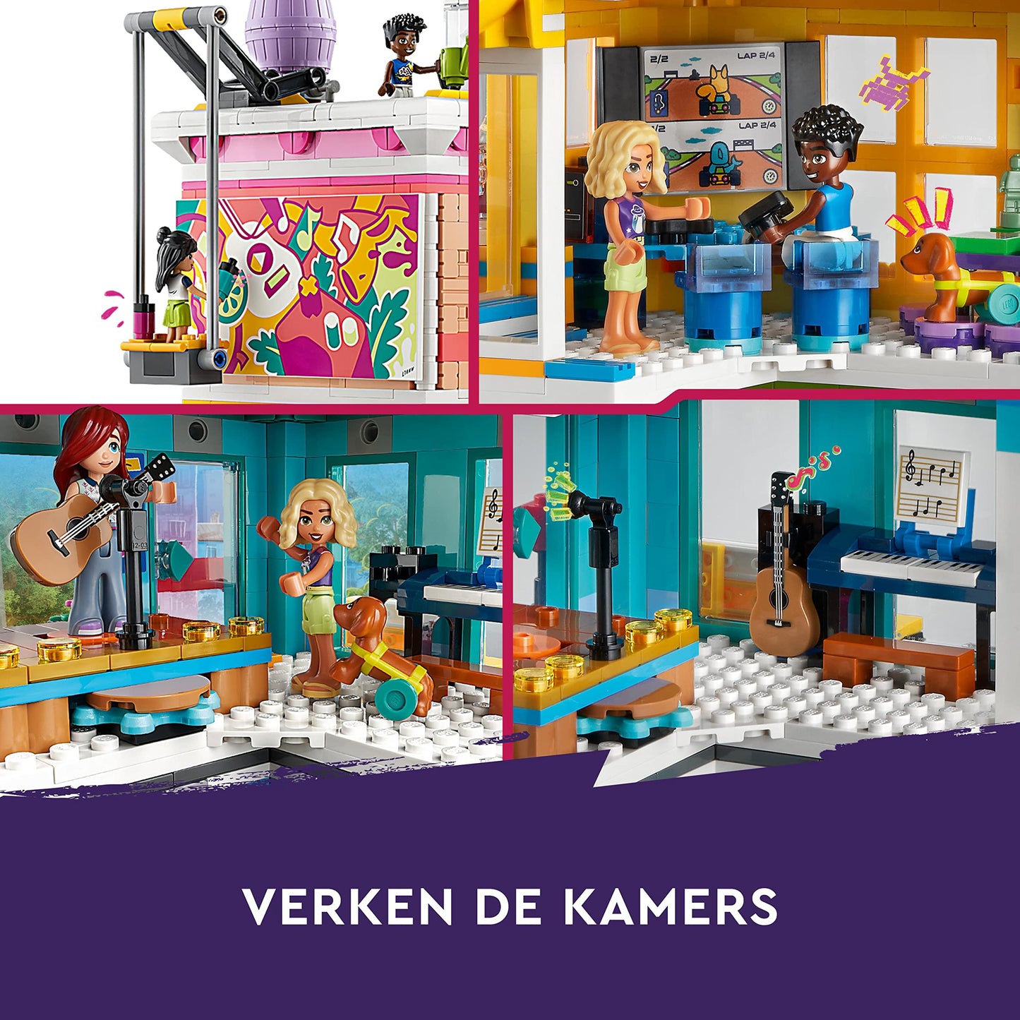 LEGO Friends Heartlake City Community Centre – 5-Floor Modular Building Set (41748)