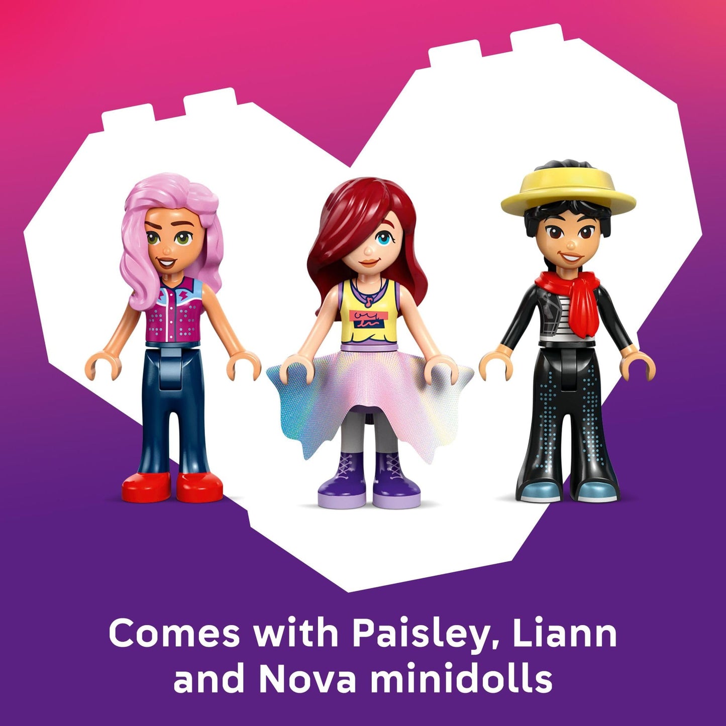 LEGO Friends Heartlake City Fashion Show 42685 – Creative Dress-Up Set with Paisley, Liann & Nova