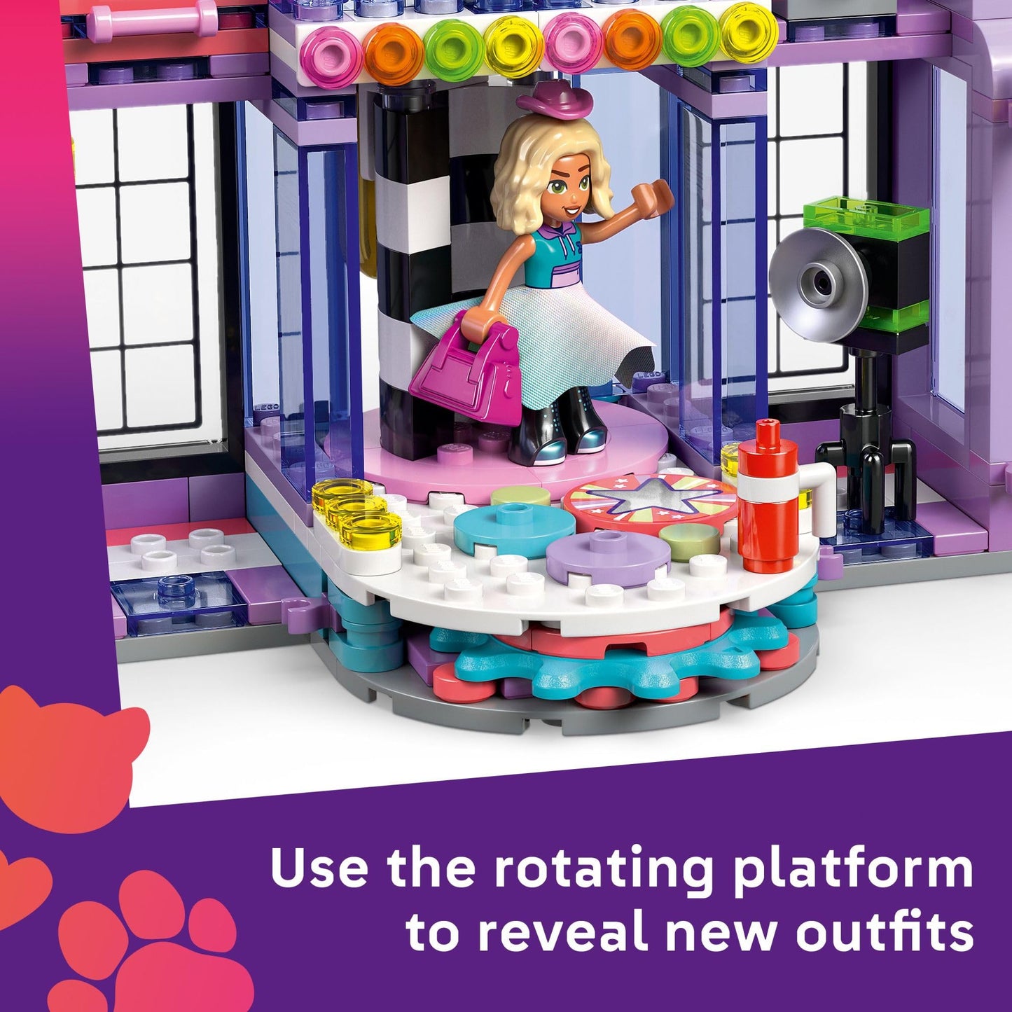 LEGO Friends Heartlake City Fashion Show 42685 – Creative Dress-Up Set with Paisley, Liann & Nova