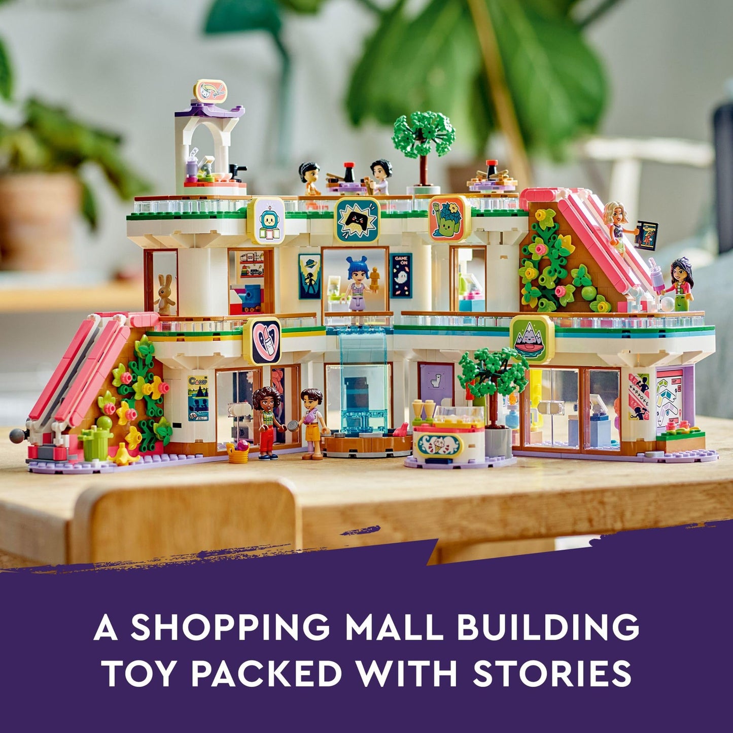 LEGO Friends Heartlake City Shopping Mall 42604 – 1,237-Piece Building Toy with 7 Mini-Dolls
