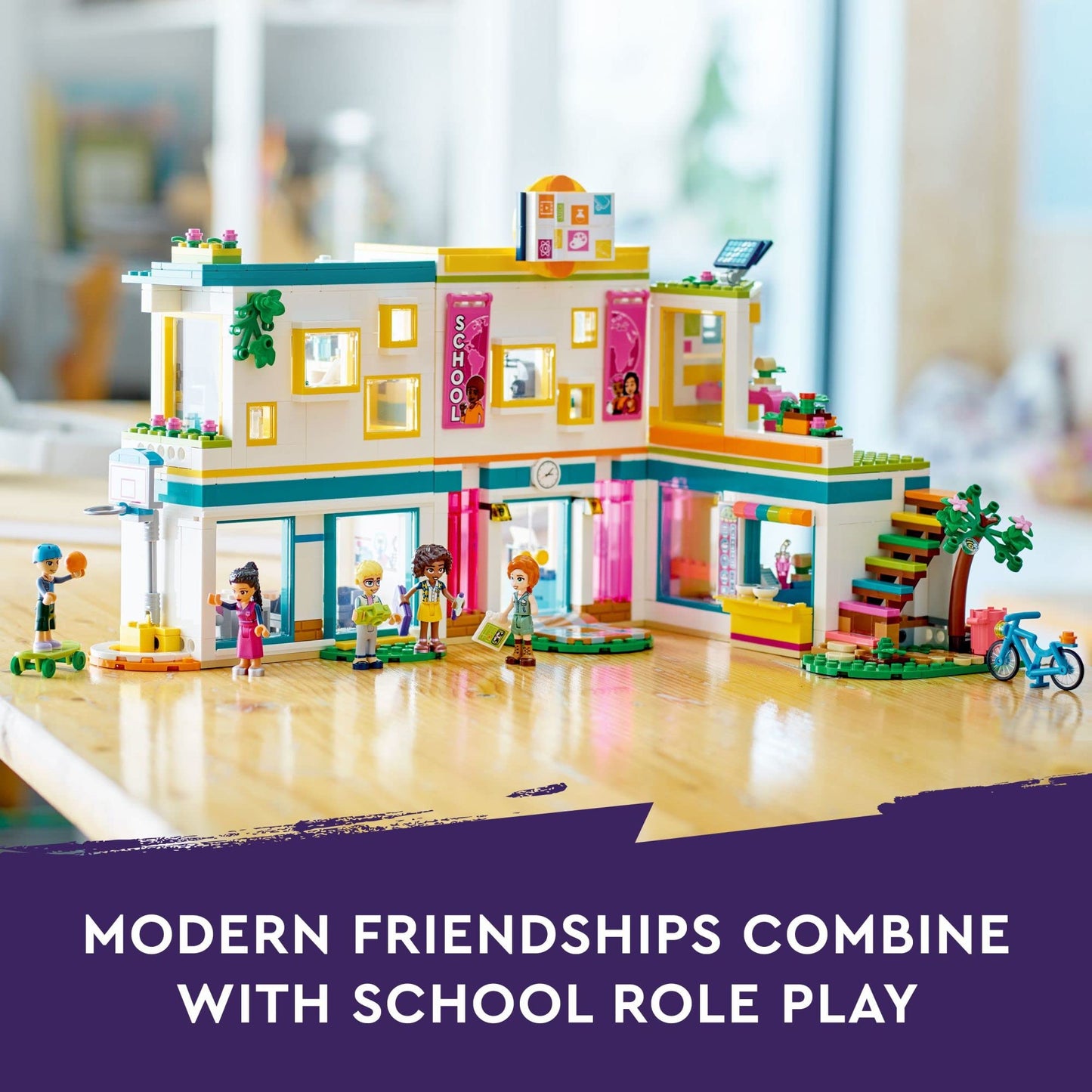 LEGO Friends Heartlake International School Playset 41731 – 985-Piece Building Toy