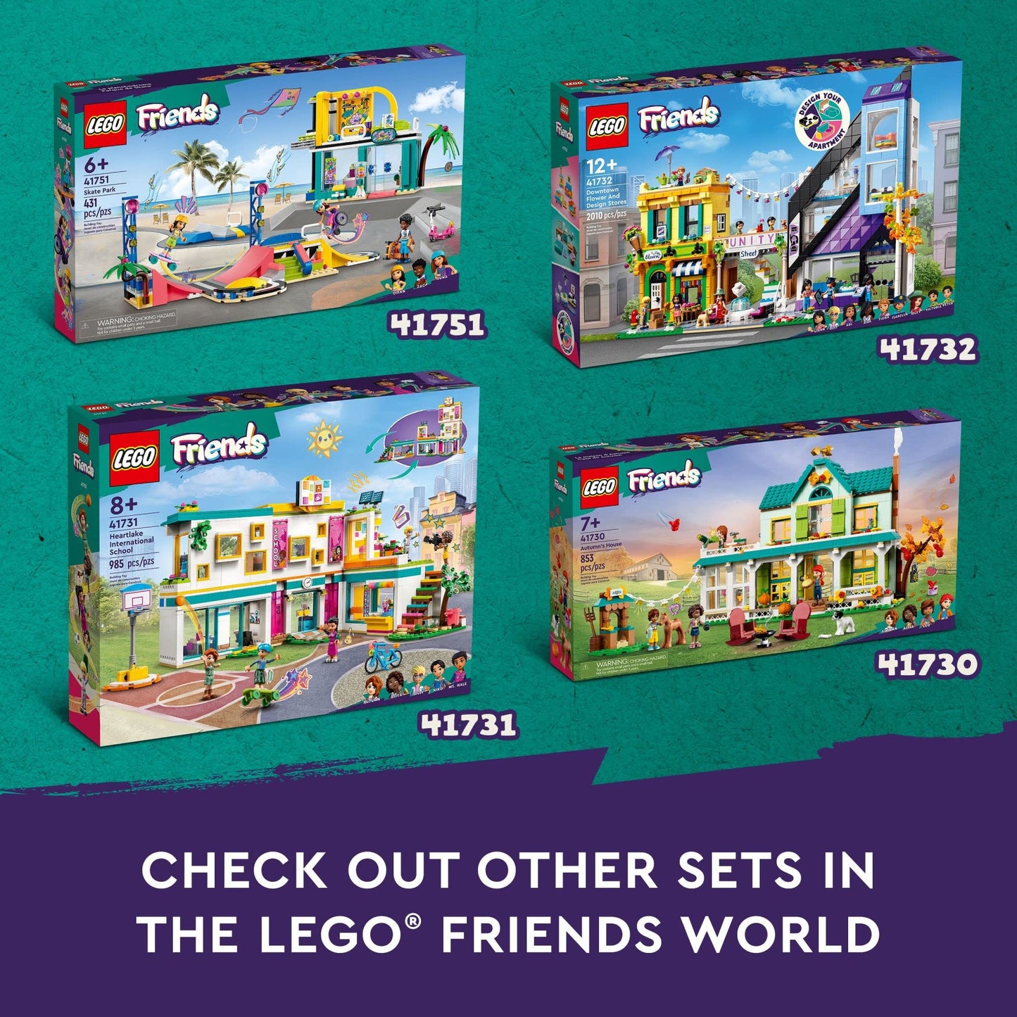LEGO Friends Heartlake International School Playset 41731 – 985-Piece Building Toy