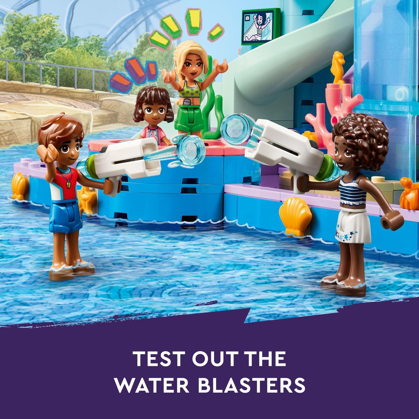 LEGO Friends Heartlake City Water Park 42630 – Buildable Toy with Mini-Dolls for Kids 8+