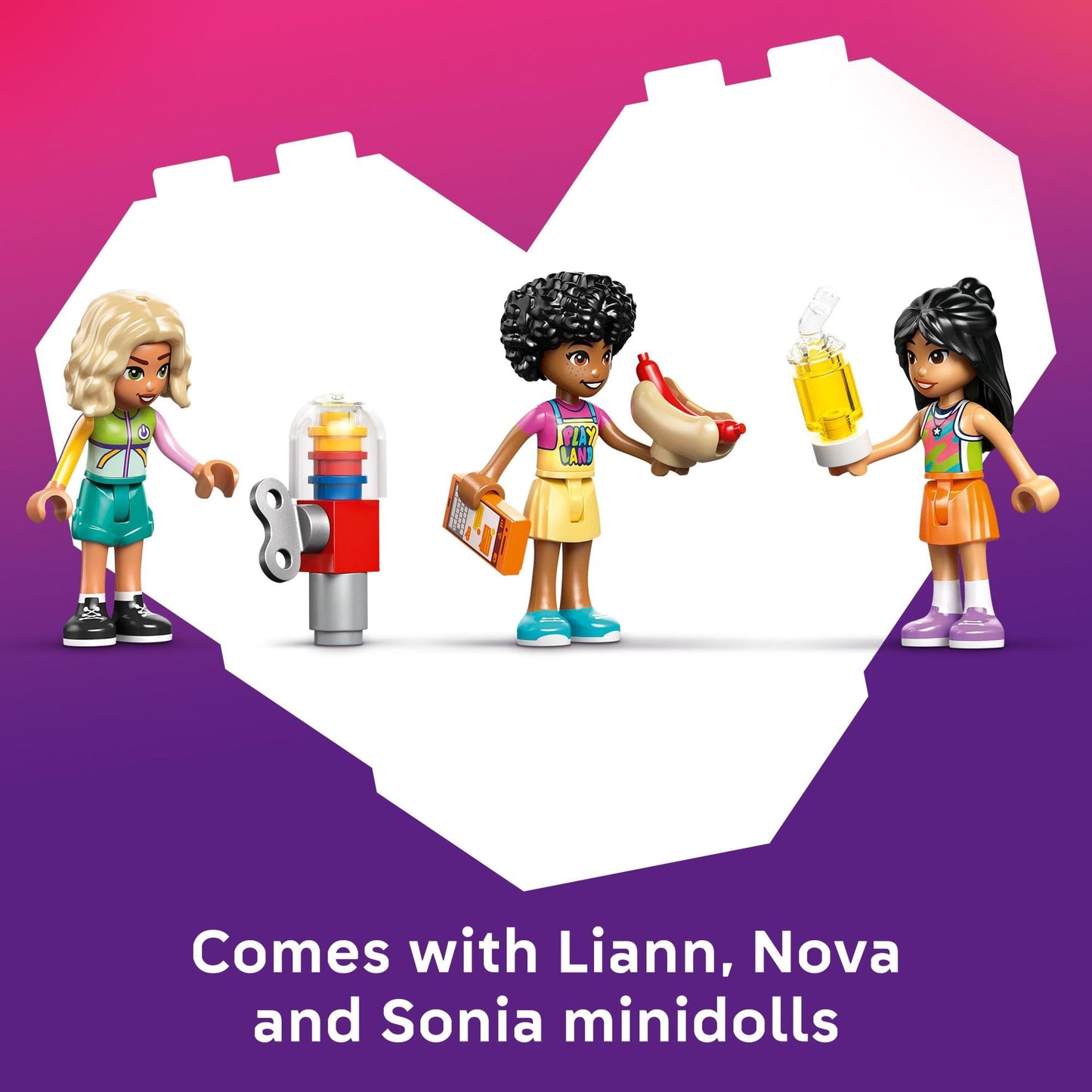 LEGO Friends Fun Indoor Playground 42686 – 668-Piece Pretend Play Set with Sonia, Liann & Nova