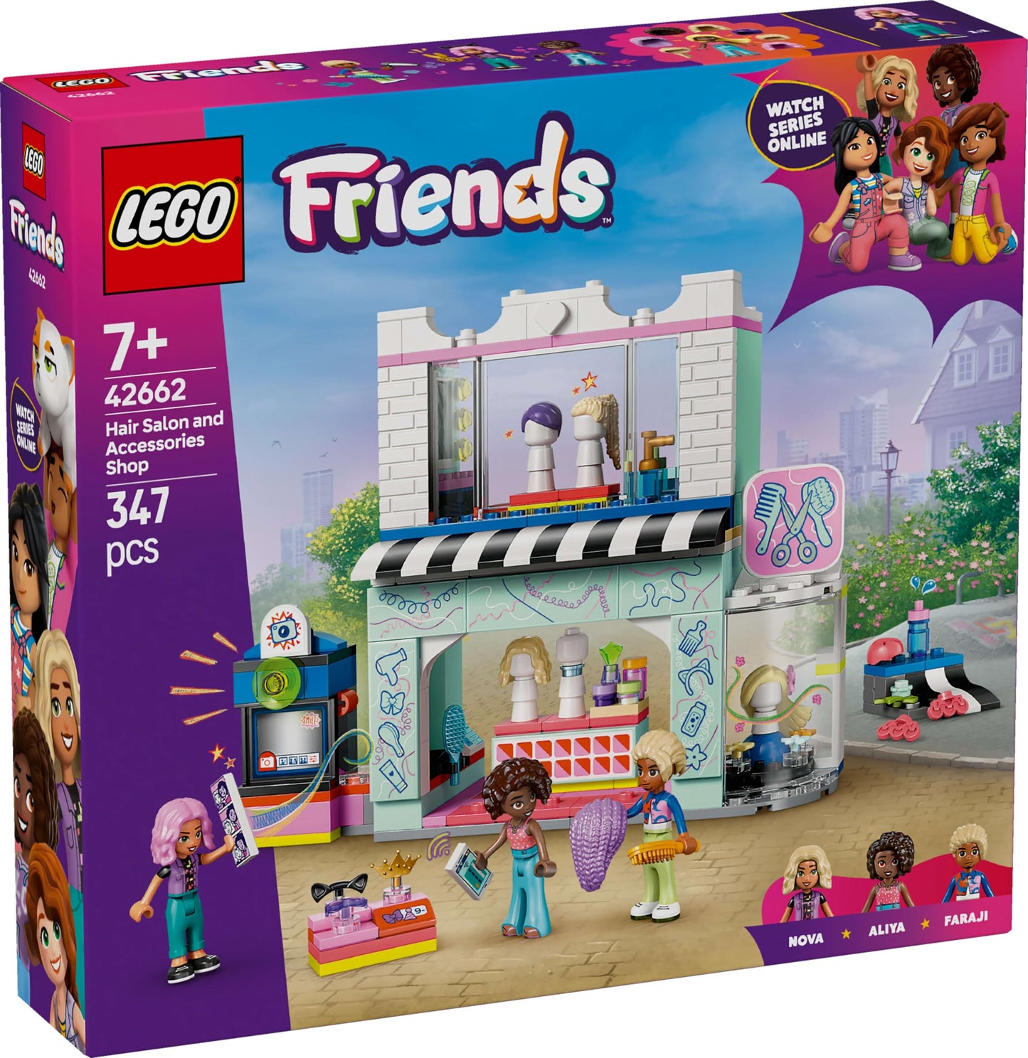 LEGO Friends Hair Salon & Accessories Shop 42662 – Imaginative Pretend Play Set for Kids 7+
