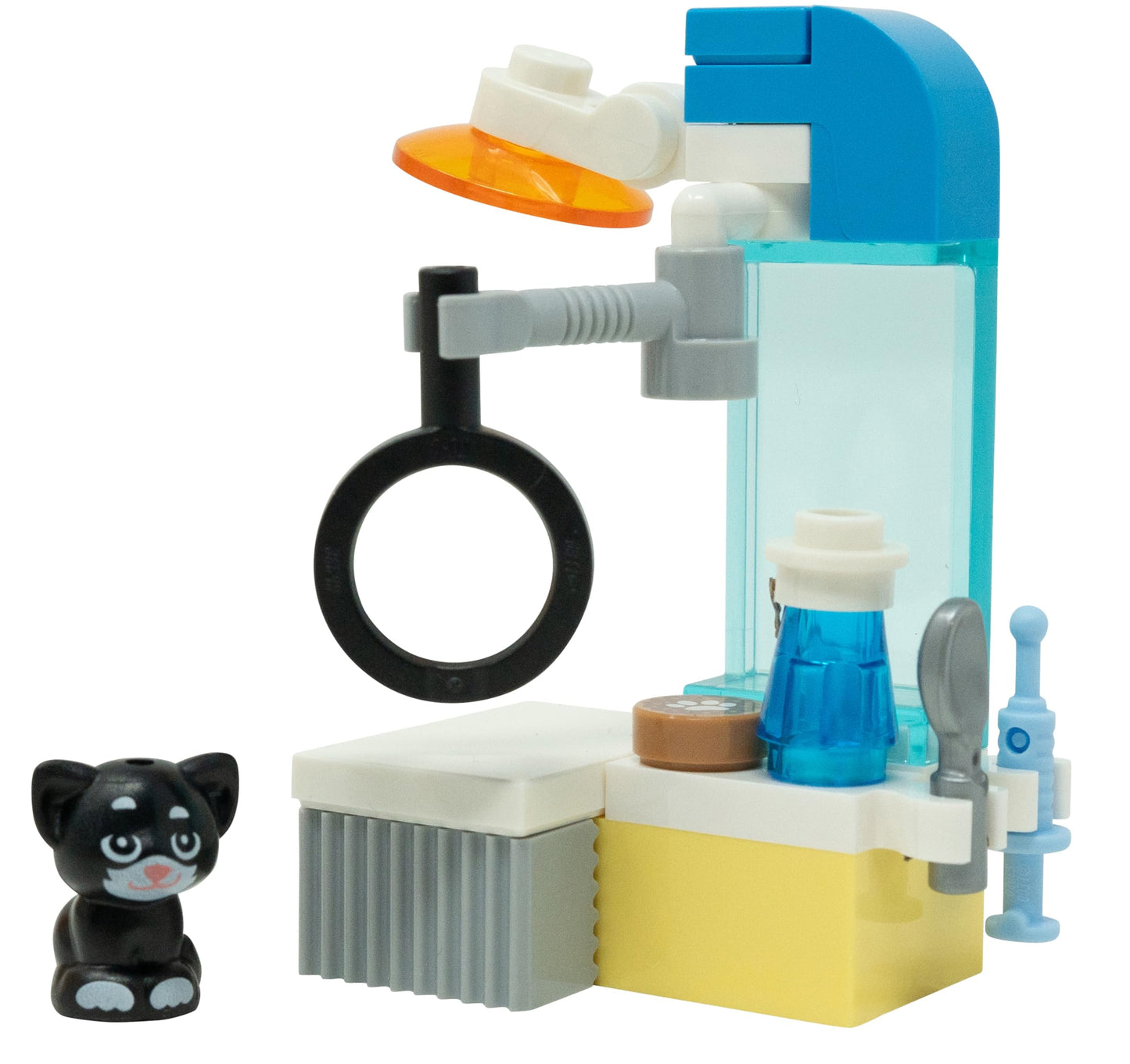 LEGO Friends Kitten Shadow Minifigure at Veterinary Station with Vet Stand