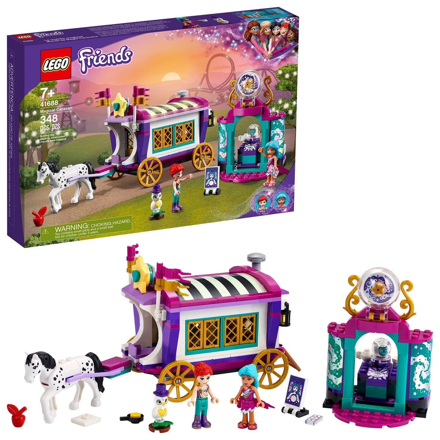 LEGO Friends Magical Caravan 41688 Building Kit | Creative Vehicle Toy for Kids, 348 Pieces, 2021