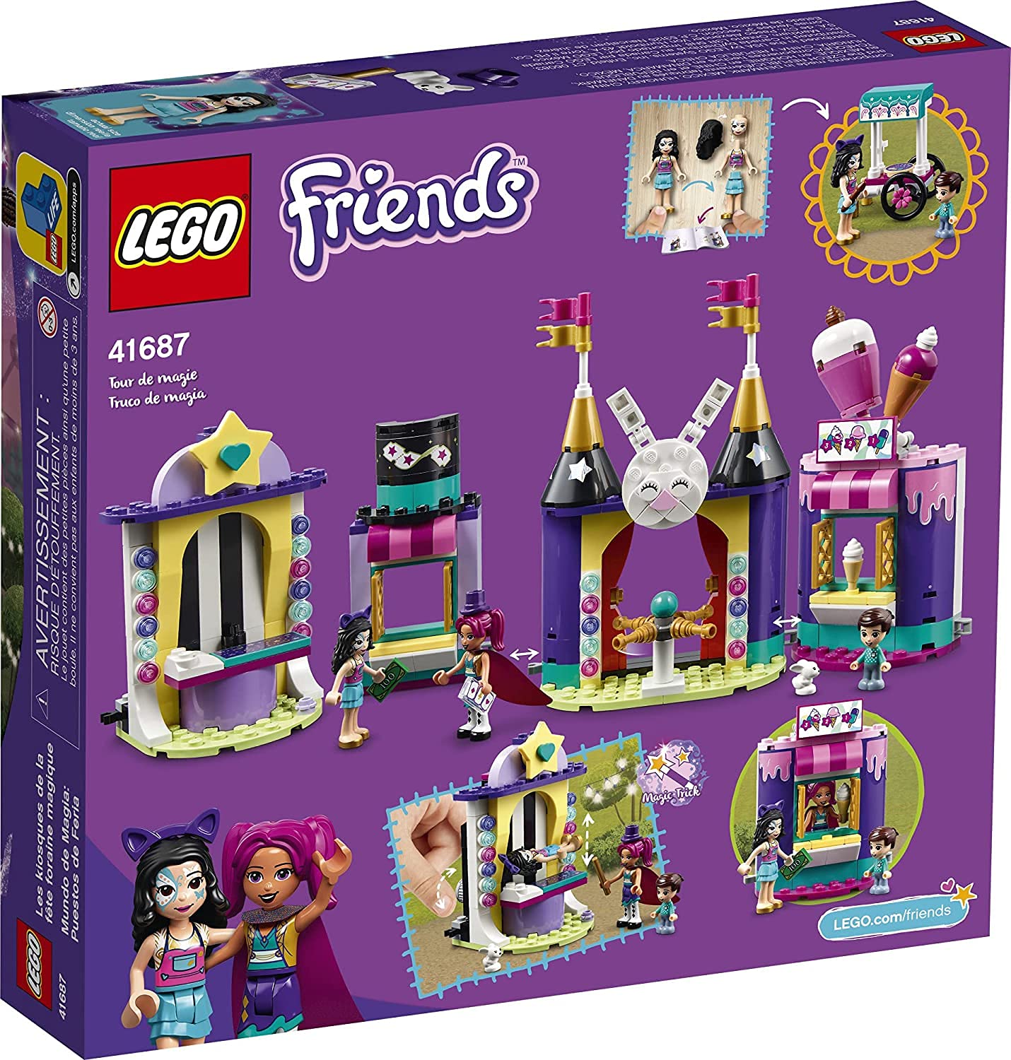 LEGO Friends Magical Funfair Stalls 41687 | Carnival Pretend Play Kit — 361 Pieces | New 2021