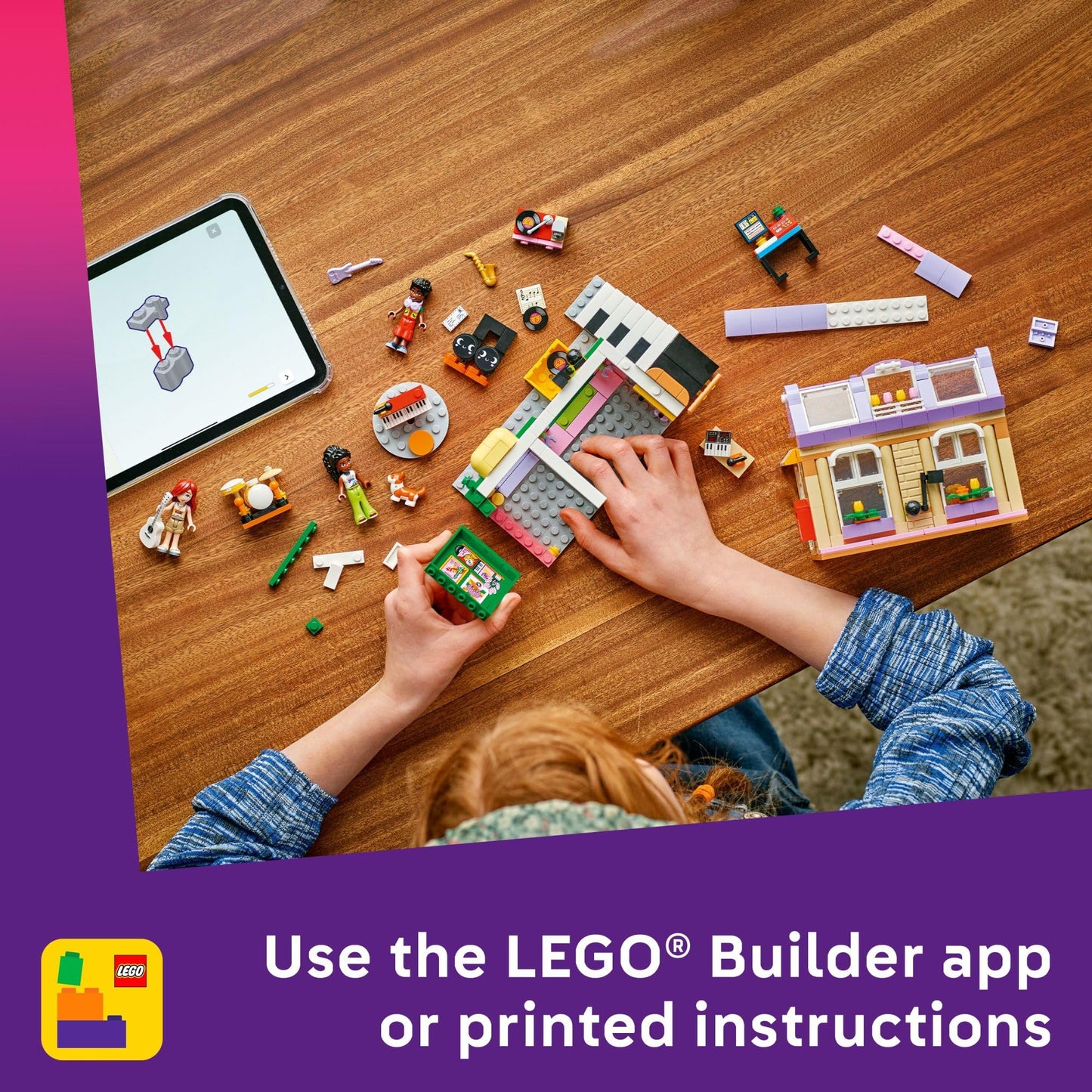 LEGO Friends Music Store & Apartment Building Set 42653 – Creative Musical Play for Kids 7+