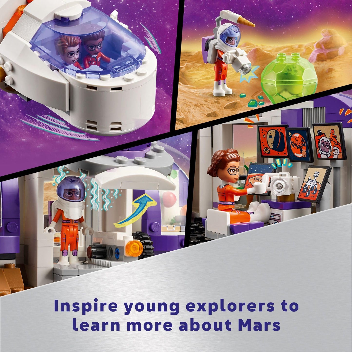 LEGO Friends Mars Space Base and Rocket Set (42605) – STEM Space Toy for Kids 8+
