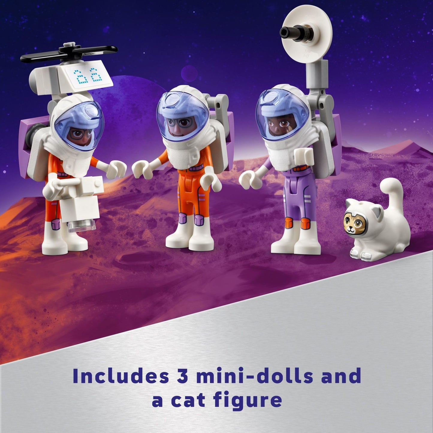 LEGO Friends Mars Space Base and Rocket Set (42605) – STEM Space Toy for Kids 8+