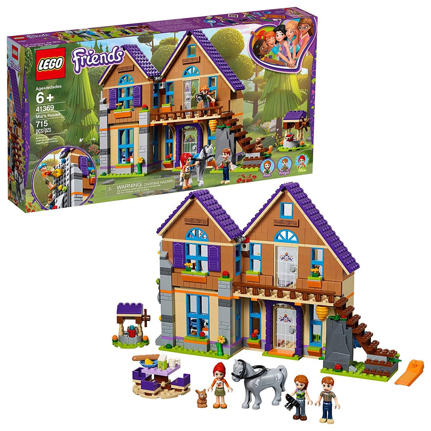 LEGO Friends Mia's House 41369 Building Kit – 715-Piece Forest Family Playset for Kids 6+