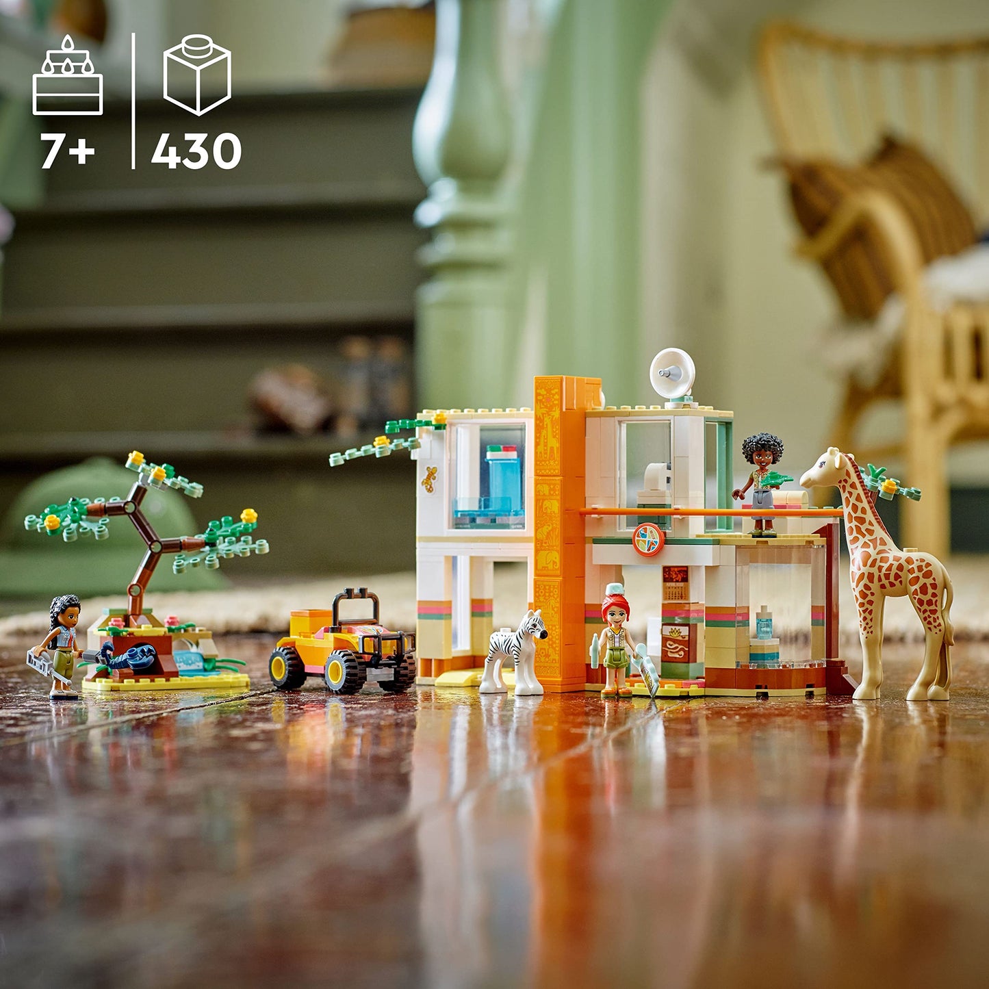 LEGO Friends Mia's Wildlife Rescue 41717 — Zebra & Giraffe Safari Set (Ages 7+)