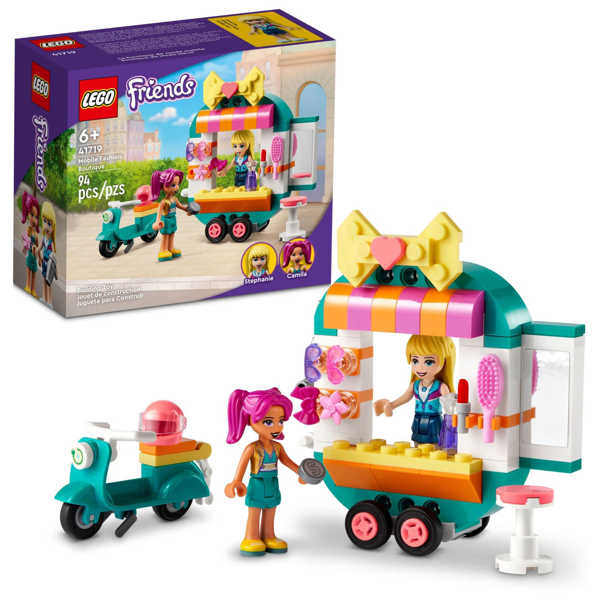 LEGO Friends Mobile Fashion Boutique Shop & Hair Salon Playset 41719