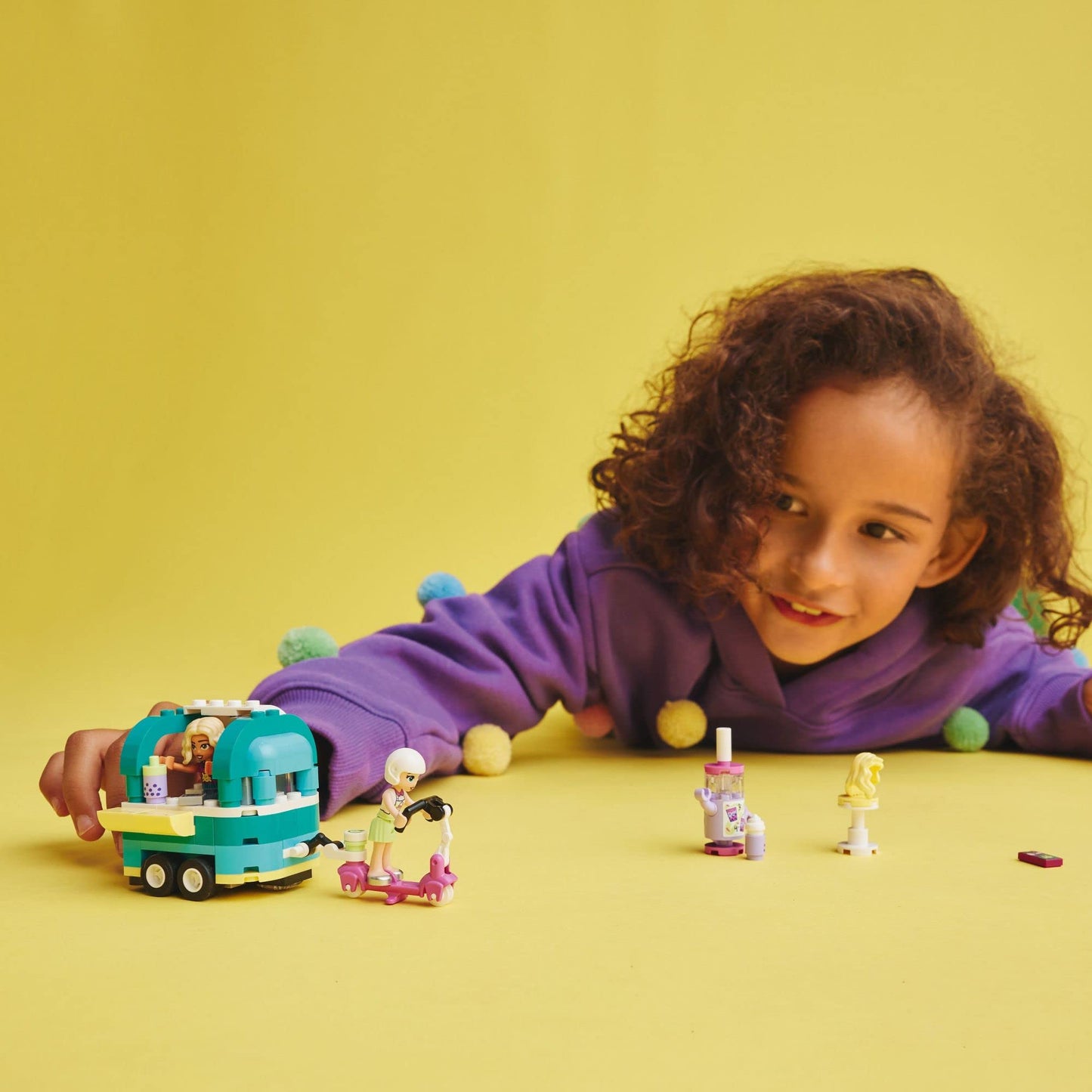 LEGO Friends Mobile Bubble Tea Shop 41733 – Creative Vehicle Playset for Kids 6+