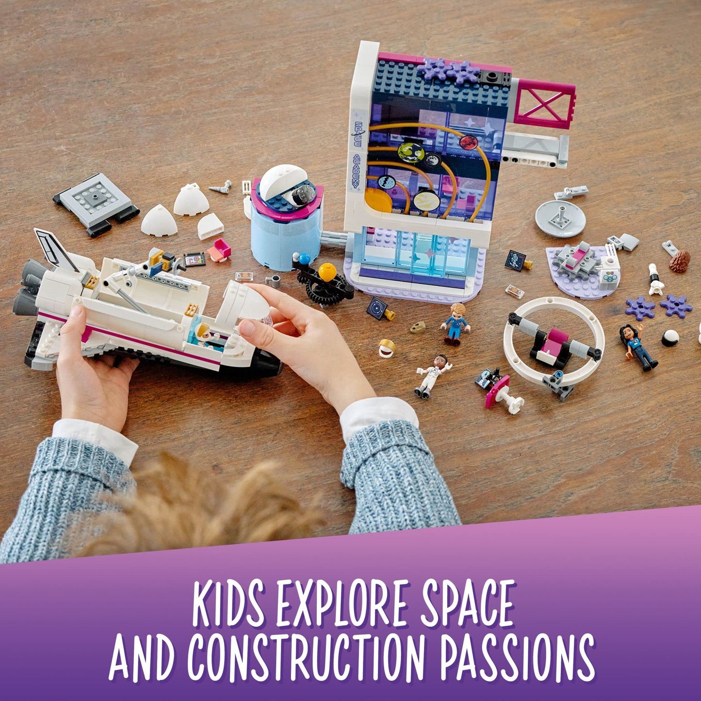 LEGO Friends Olivia’s Space Academy Shuttle 41713 – NASA-Inspired Space Toy for Kids 8+