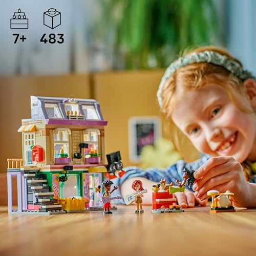 LEGO Friends Music Shop 42653 – Elsa D Belle Playset for Kids 7+ | Creative Pretend Play