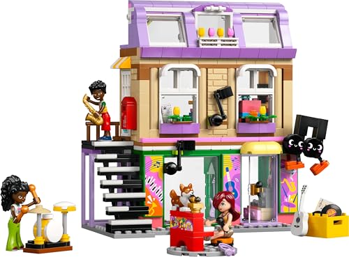 LEGO Friends Music Shop 42653 – Elsa D Belle Playset for Kids 7+ | Creative Pretend Play