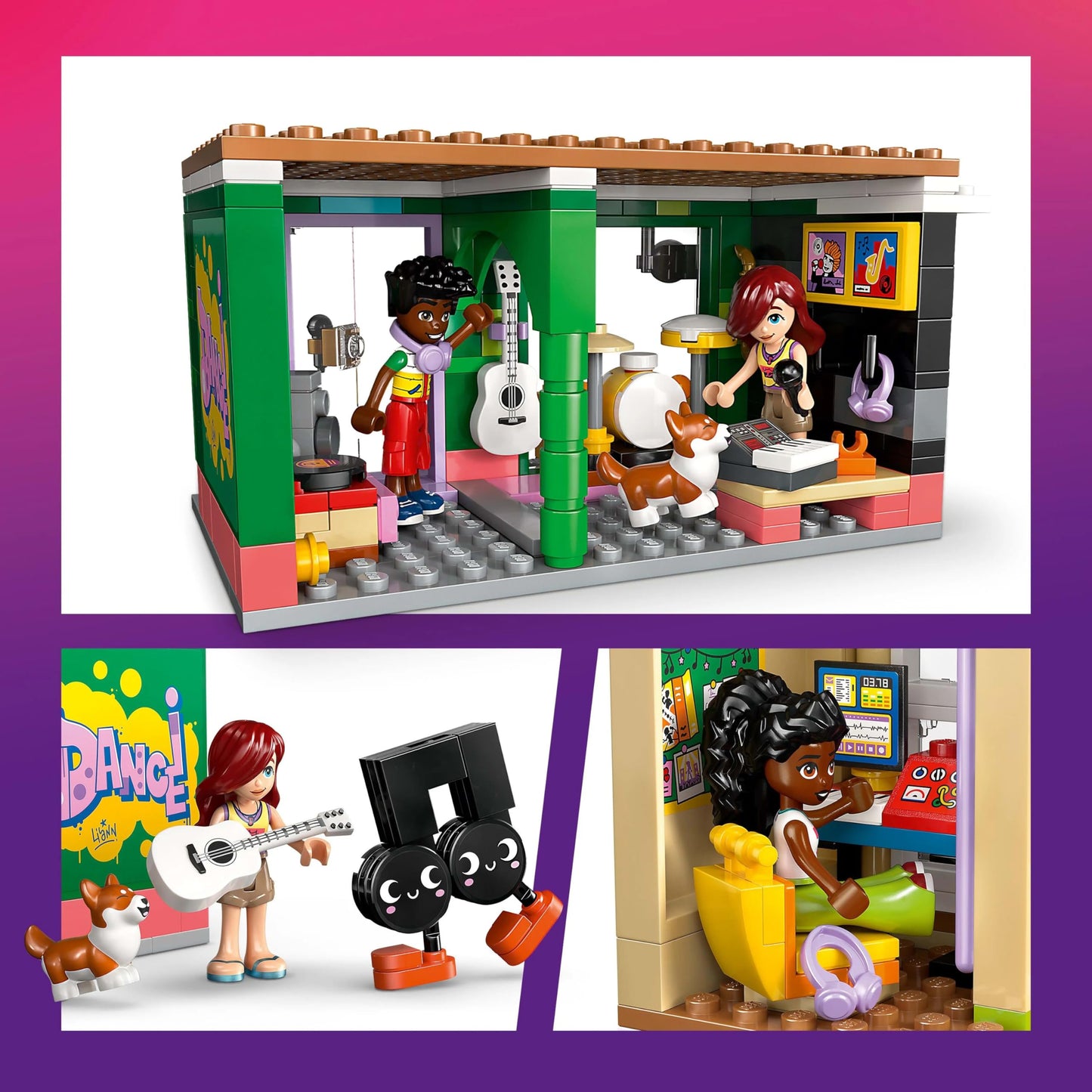 LEGO Friends Music Shop 42653 – Elsa D Belle Playset for Kids 7+ | Creative Pretend Play