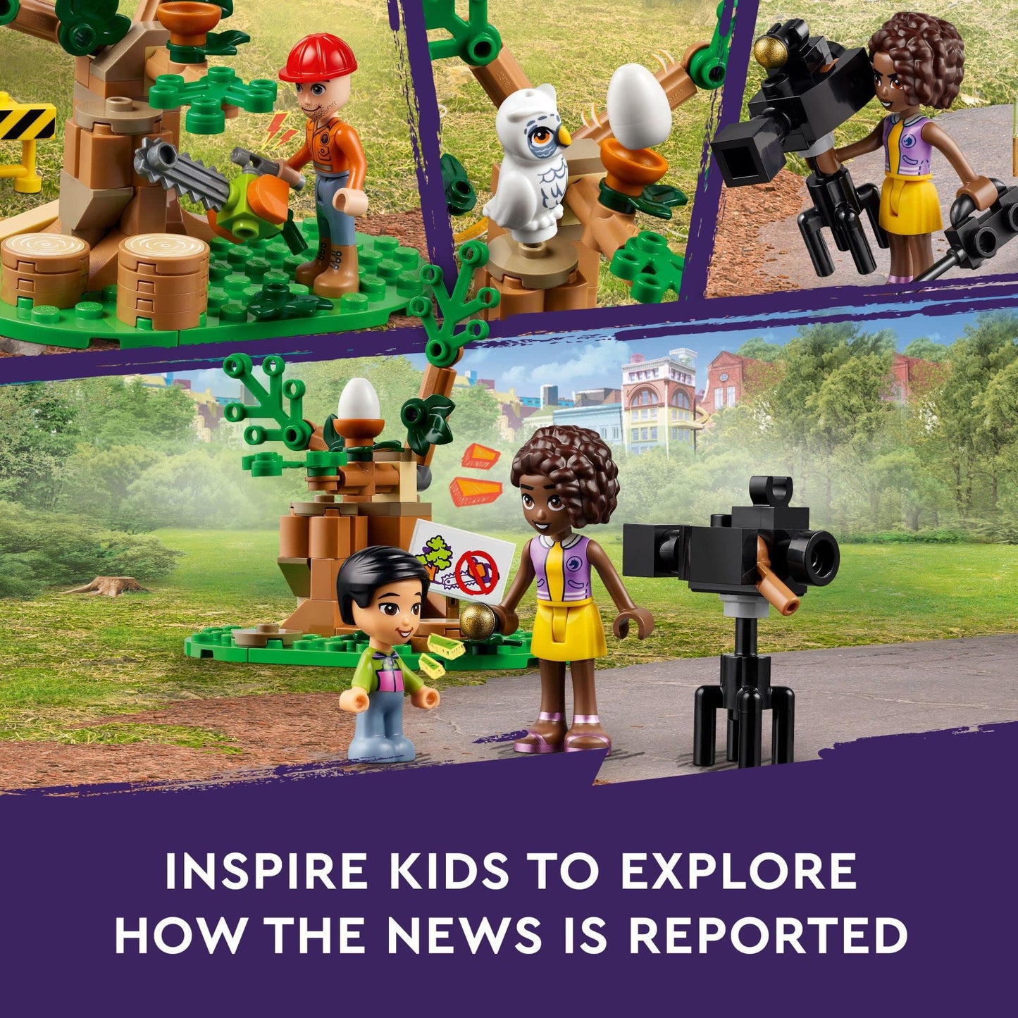 LEGO Friends Newsroom Van 41749 – Pretend Newsroom Playset for Kids 6+