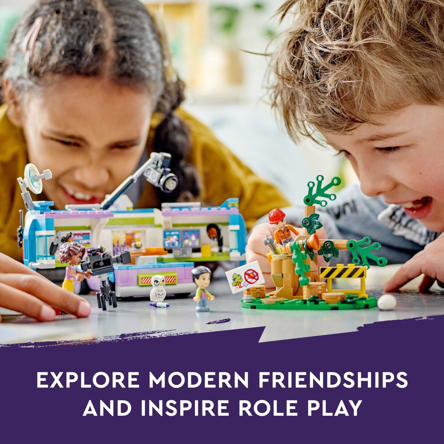 LEGO Friends Newsroom Van 41749 – Pretend Newsroom Playset for Kids 6+