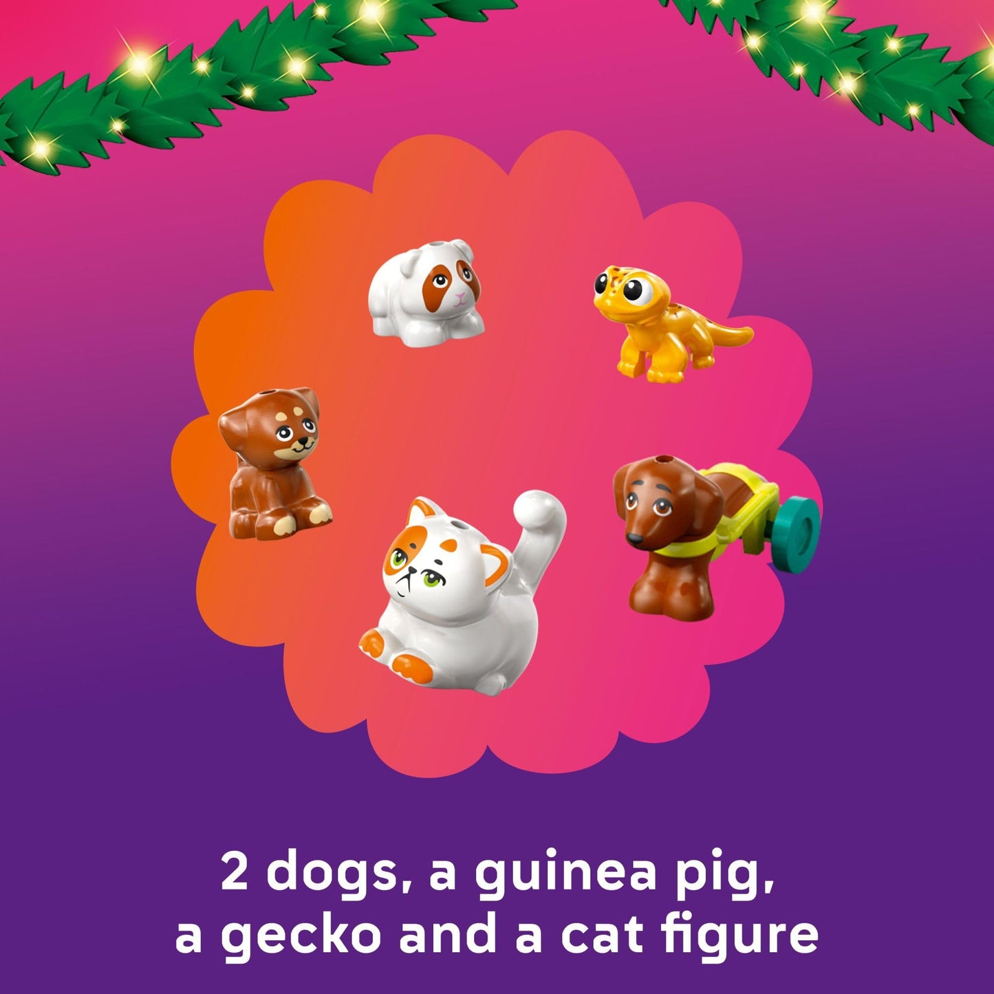 LEGO Friends Advent Calendar 2025 – 24 Surprises, 5 Minidolls & 5 Pets (42668)
