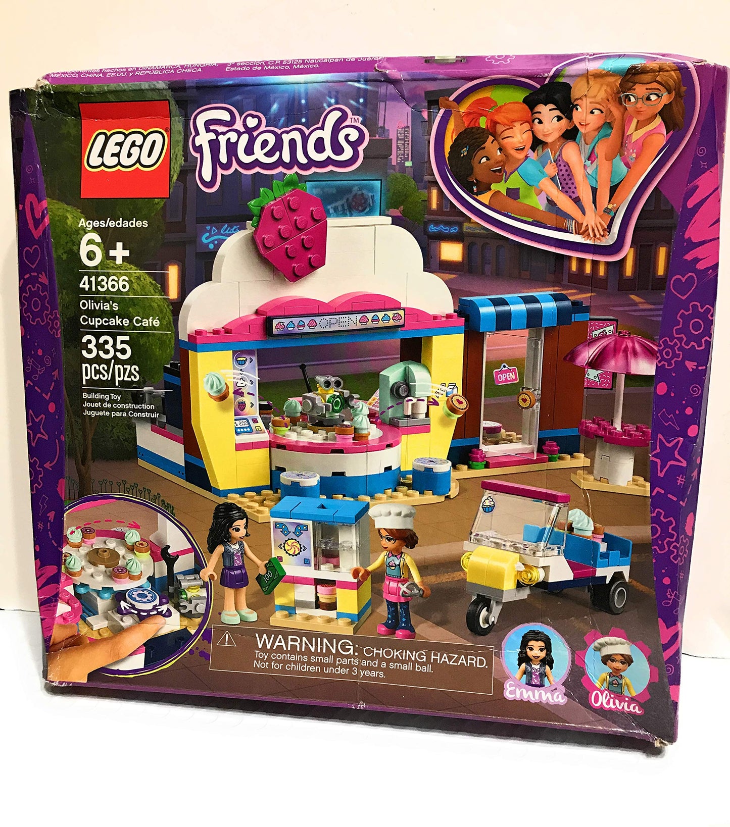 LEGO Friends Olivia's Cupcake Café 41366 – 335-Piece Building Kit