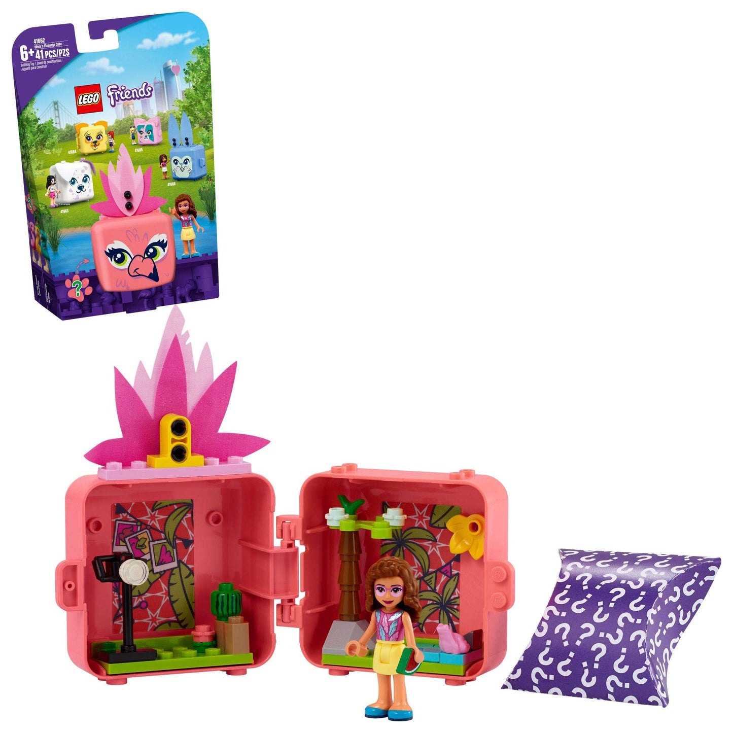 LEGO Friends Olivia's Flamingo Cube (41662) – Portable 41-Piece Playset