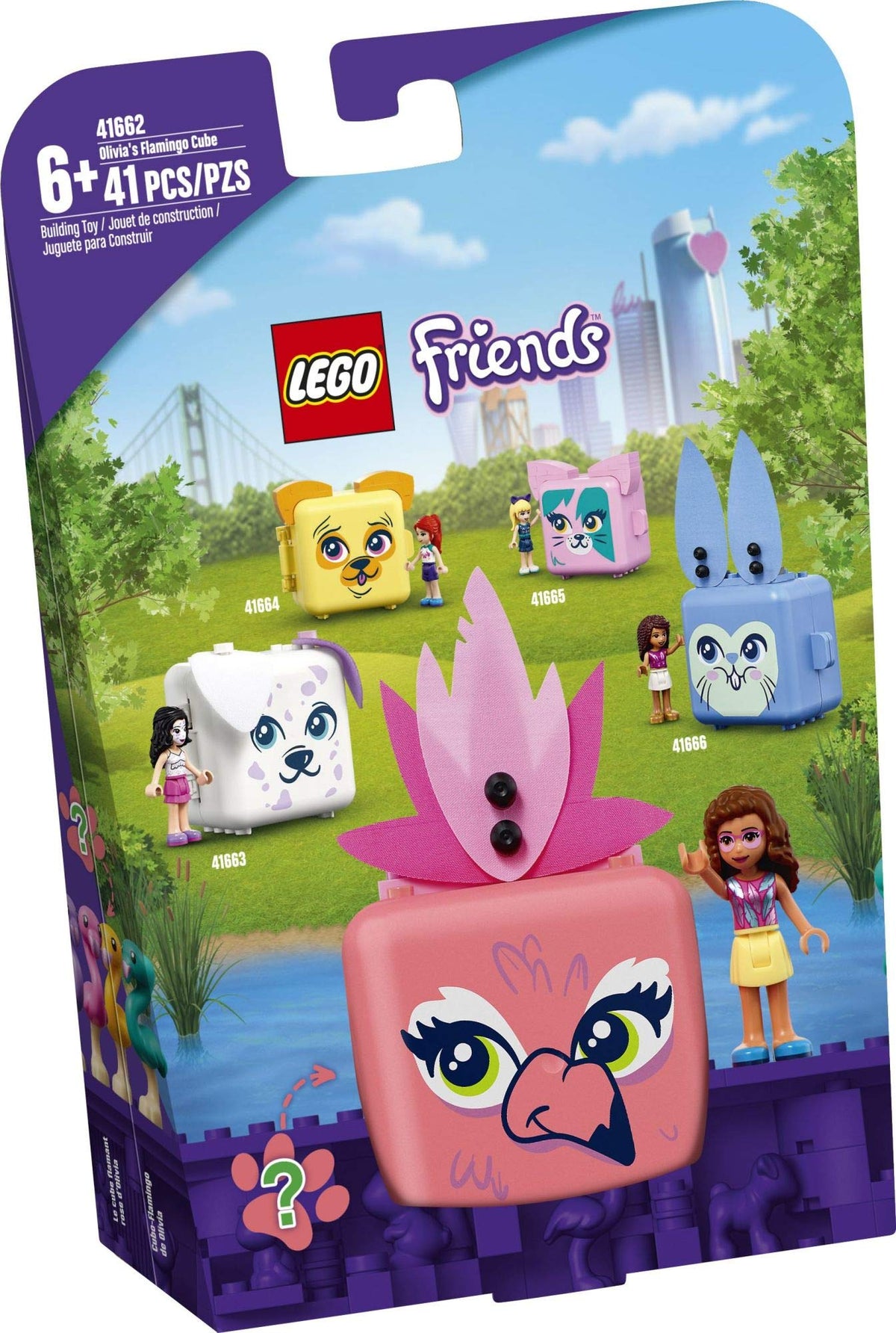 LEGO Friends Olivia's Flamingo Cube (41662) – Portable 41-Piece Playset