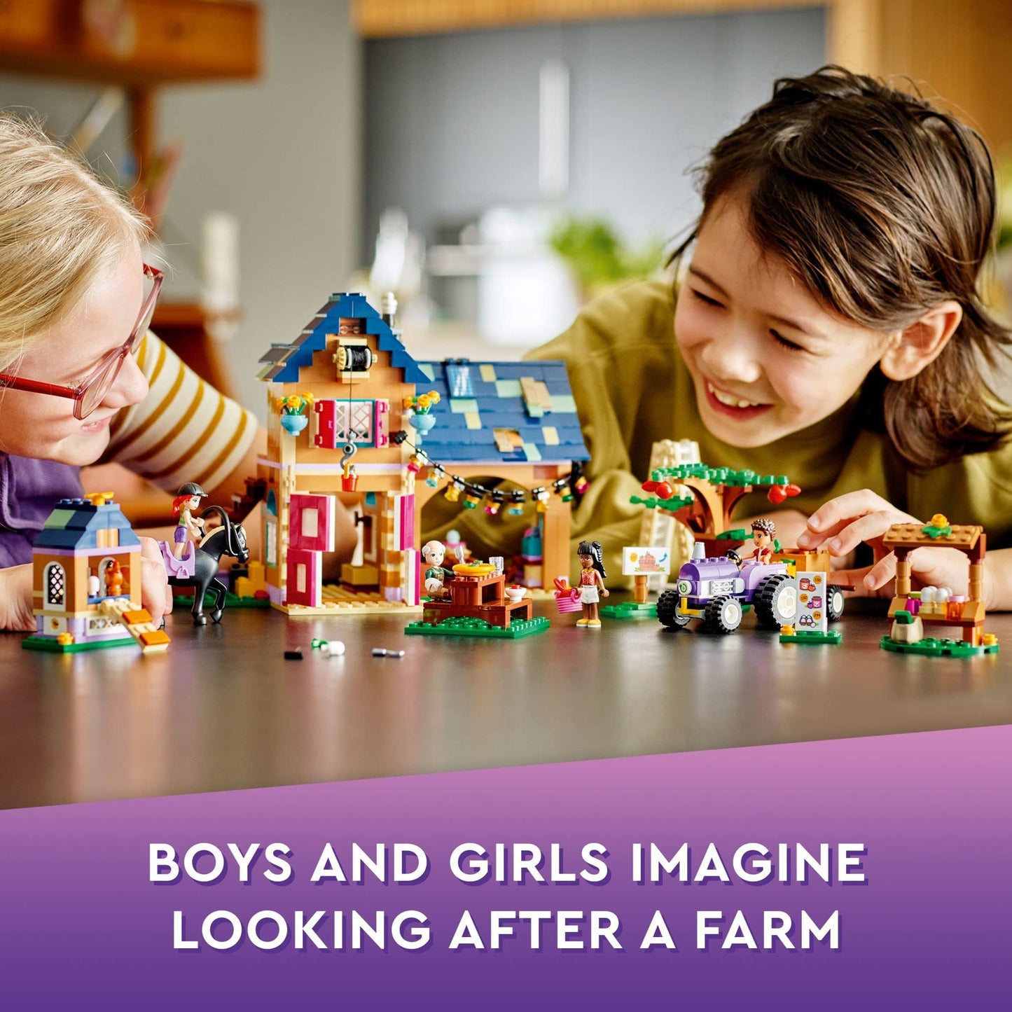 LEGO Friends Organic Farm House Set 41721 — Farm Playset with Tractor, Animals & Mini-Dolls