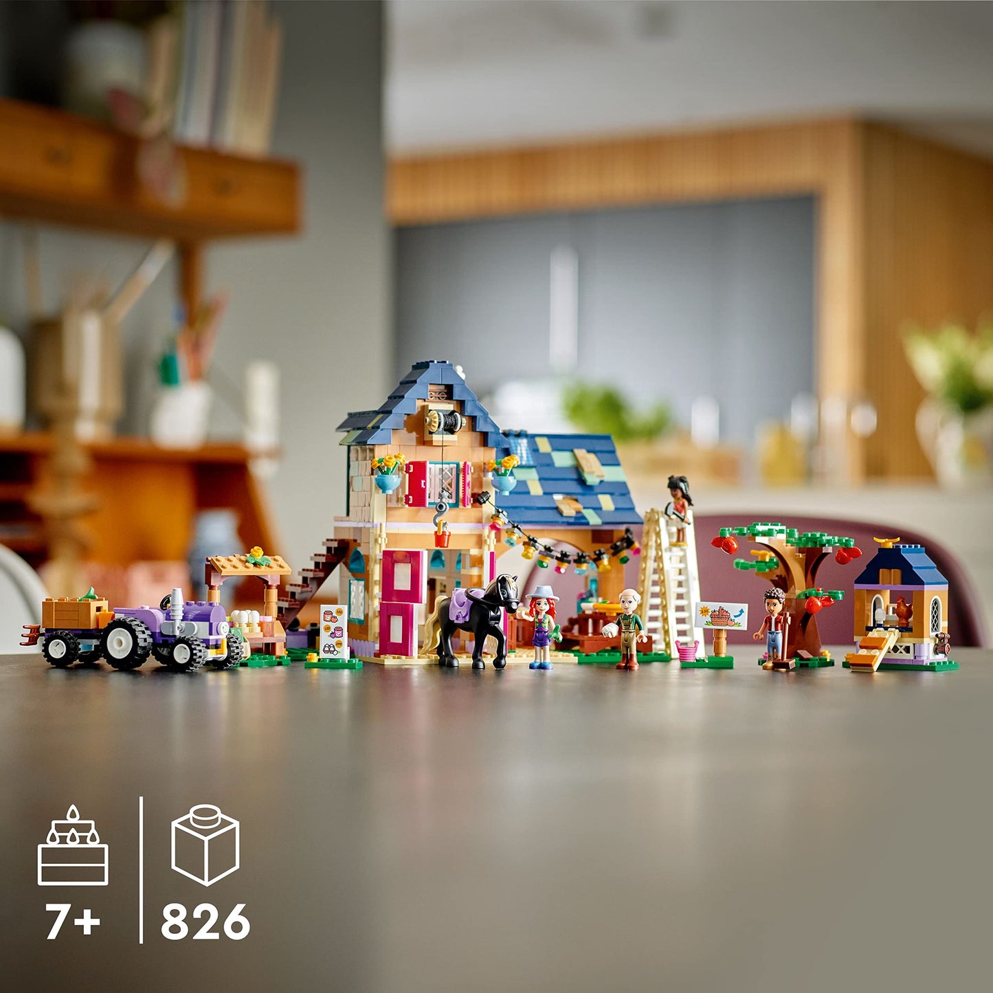 LEGO Friends Organic Farm House Set 41721 – Farm Playset with Tractor, Horse & Animals