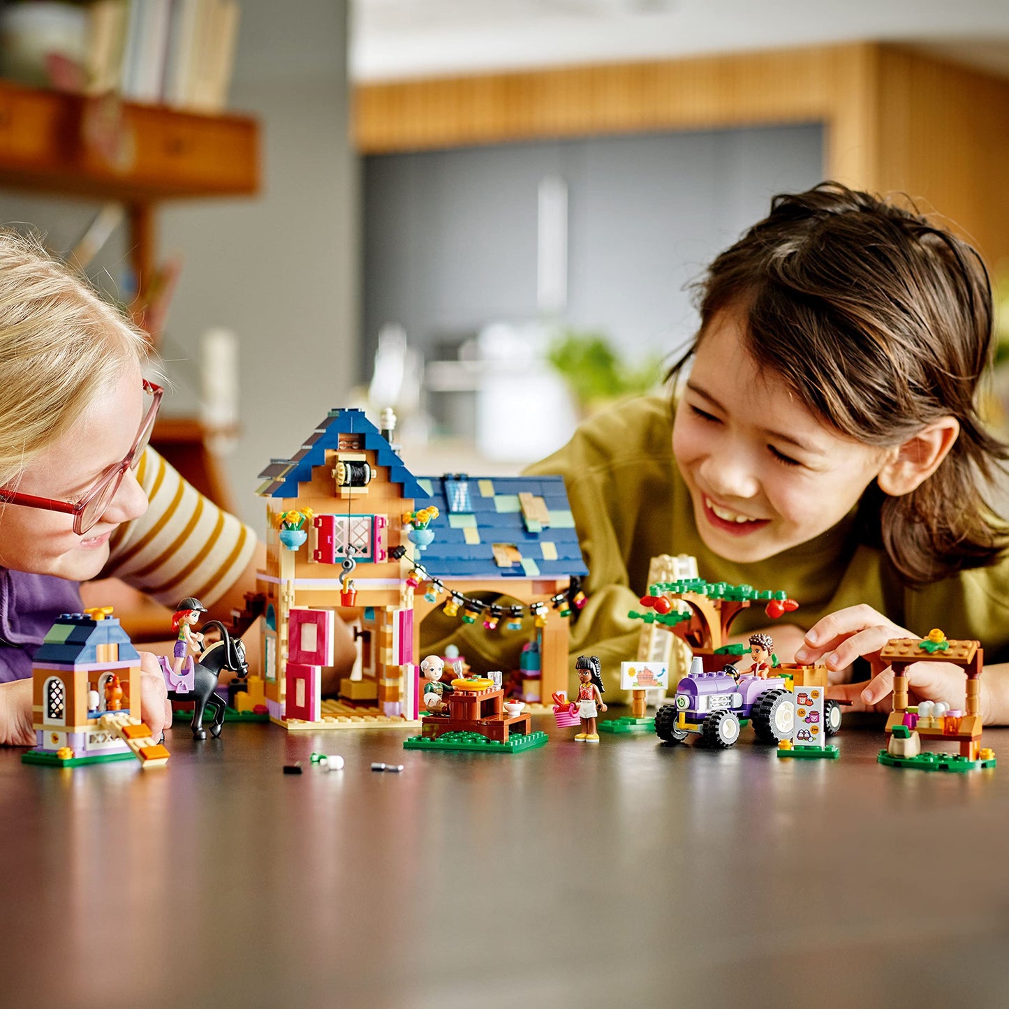 LEGO Friends Organic Farm House Set 41721 – Farm Playset with Tractor, Horse & Animals