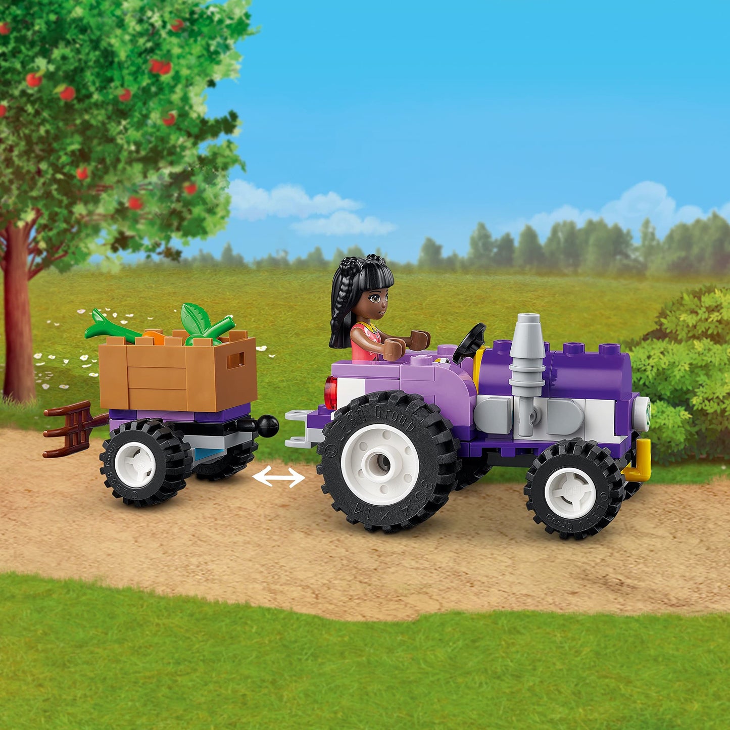 LEGO Friends Organic Farm House Set 41721 – Farm Playset with Tractor, Horse & Animals