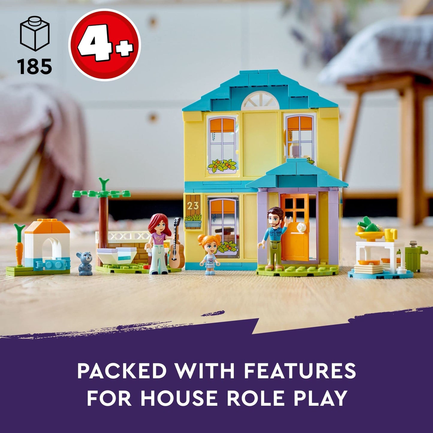 LEGO Friends Paisley’s House 41724 – 185-Piece Doll House Toy for Kids 4+