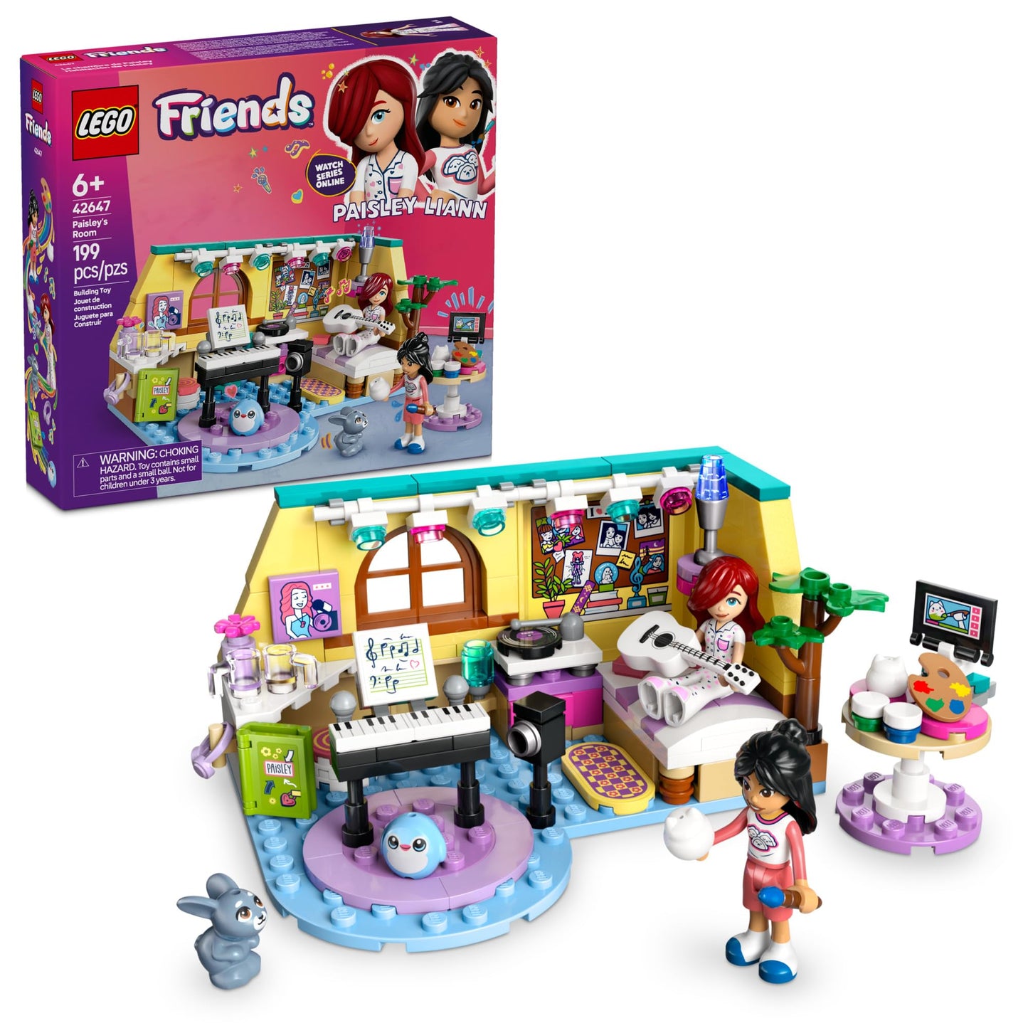 LEGO Friends Paisley’s Room 42647 – Art & Music Playset with 2 Minidolls