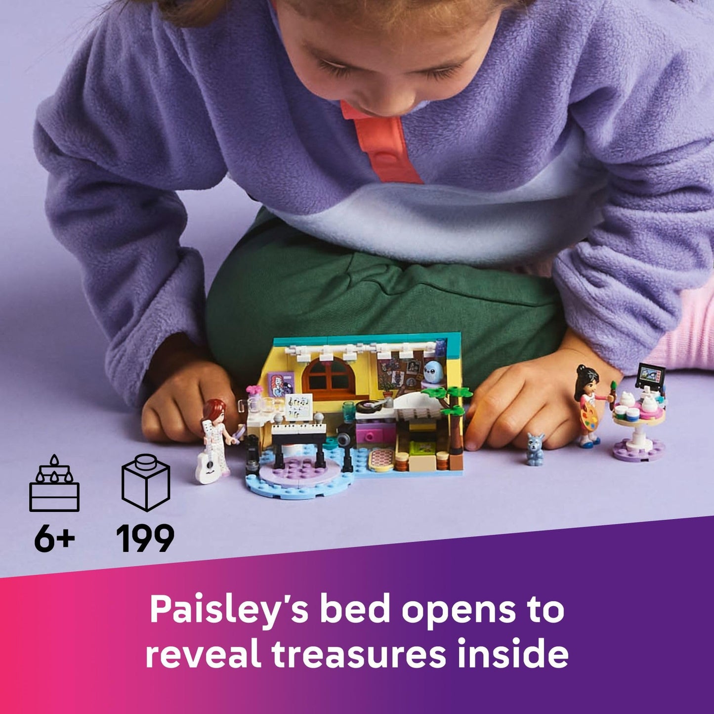 LEGO Friends Paisley’s Room 42647 – Art & Music Playset with 2 Minidolls