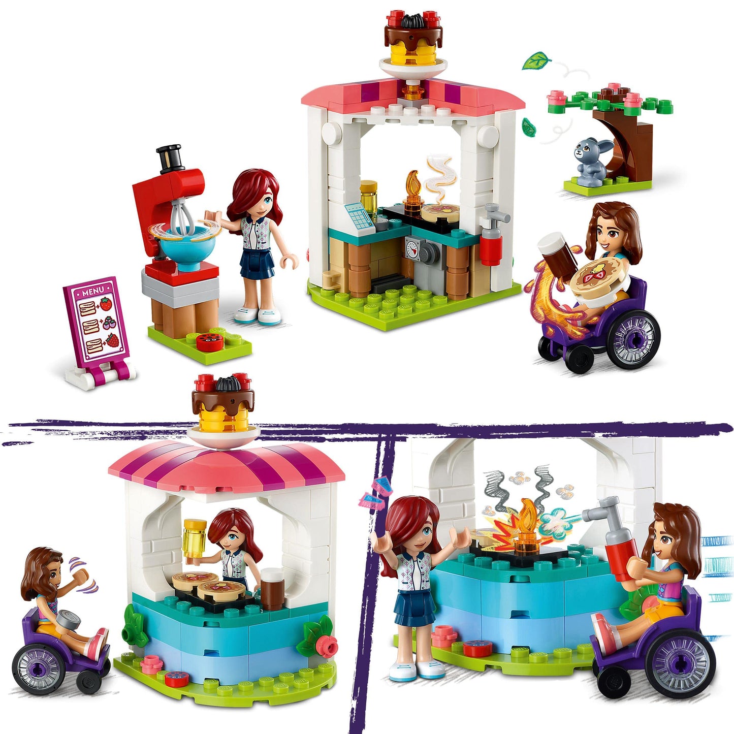 LEGO Friends Pancake Shop 41753 – Creative Toy Café with Luna & Paisley