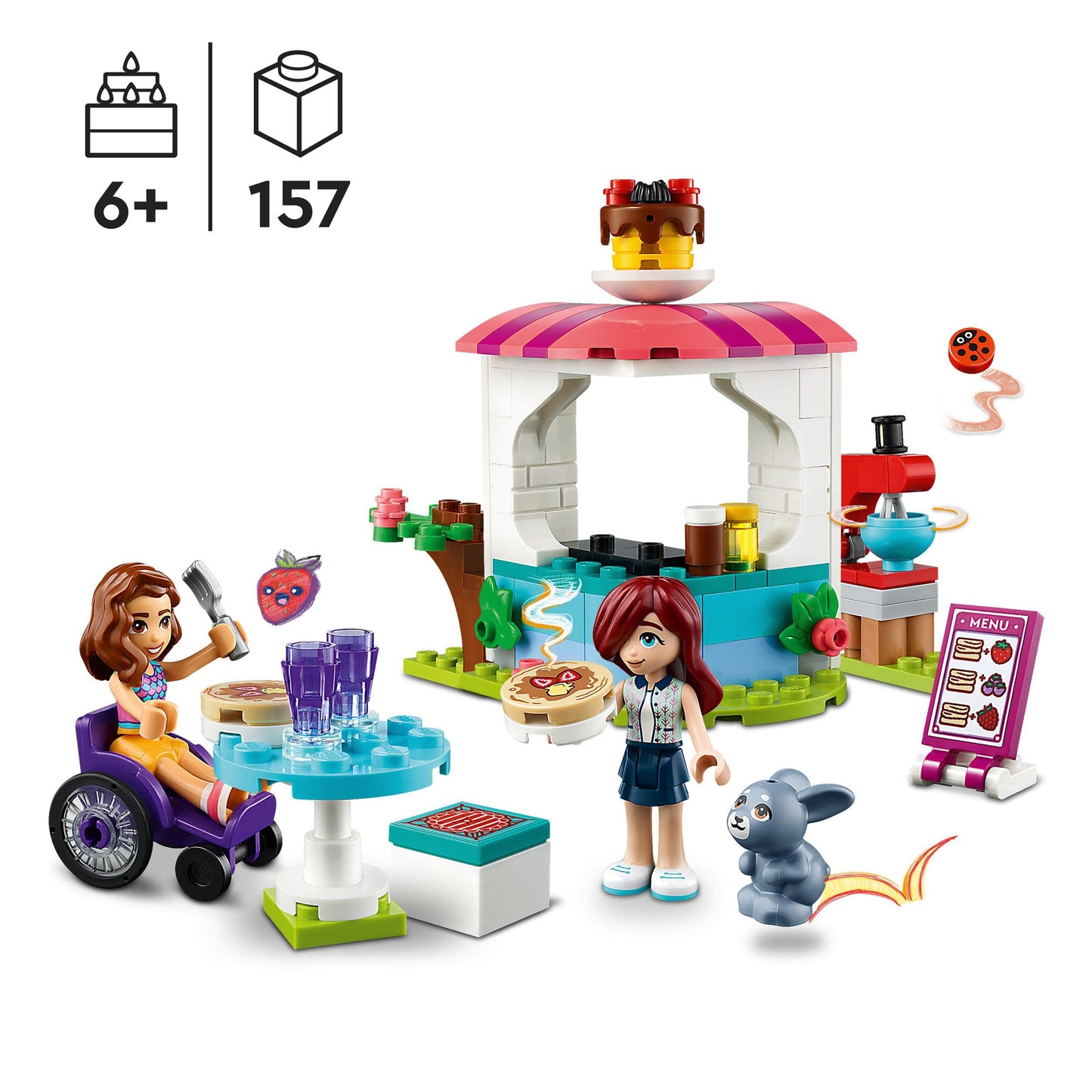LEGO Friends Pancake Shop 41753 – Creative Toy Café with Luna & Paisley