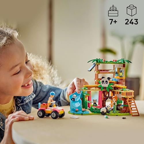 LEGO Friends Panda Sanctuary 42648 | Creative Wildlife Playset for Kids 7–9