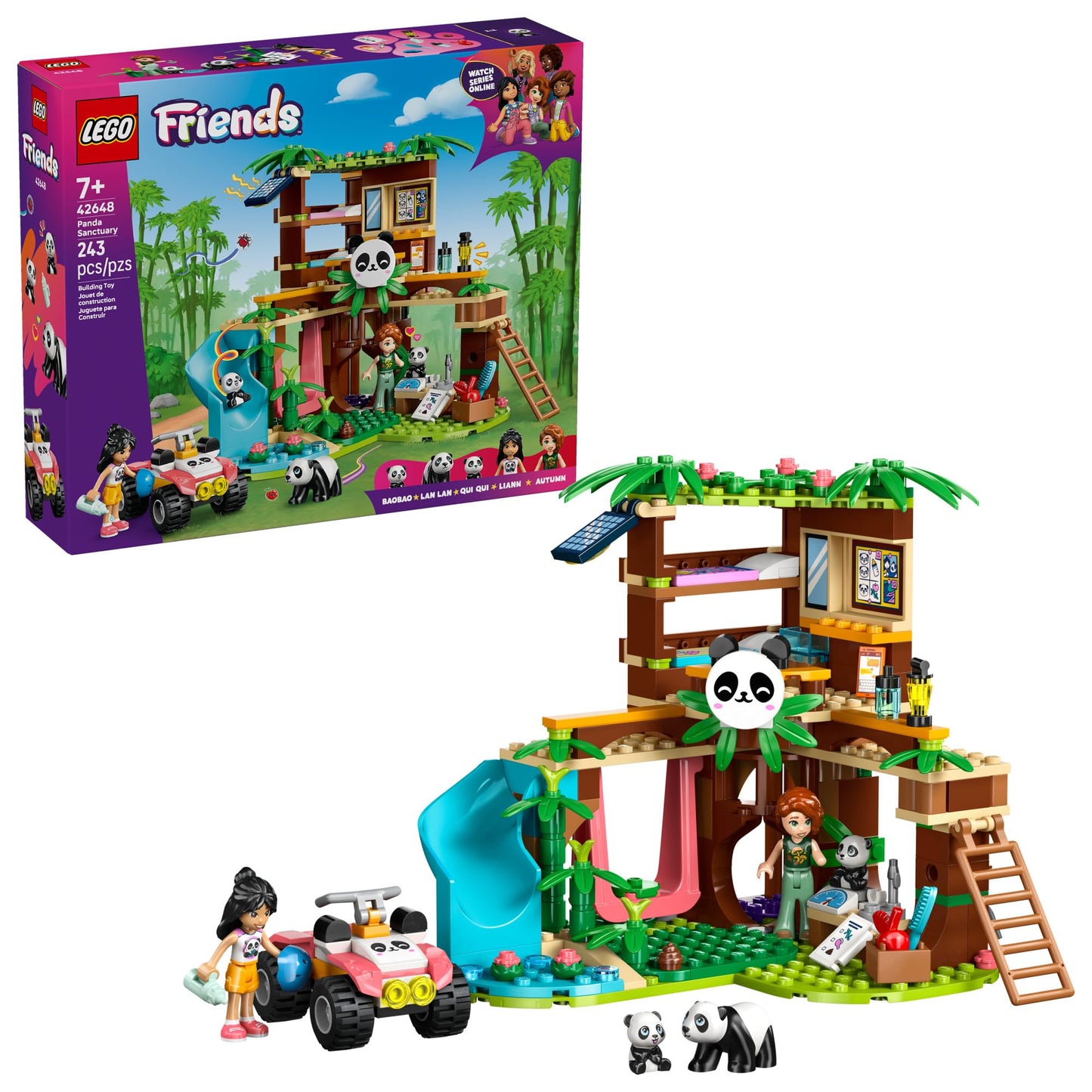 LEGO Friends Panda Sanctuary Animal Care (42648) – Build, Nurture & Explore with Panda Toys