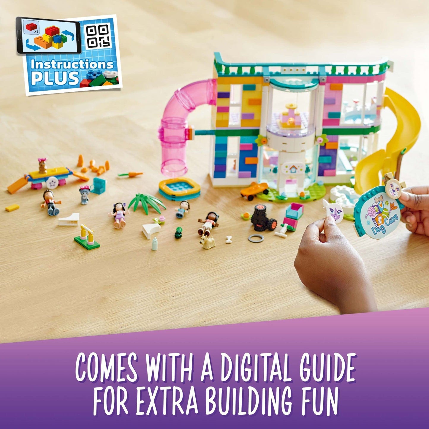 LEGO Friends Pet Day-Care Center 41718 | Heartlake City Toy for Kids 7+ | 593 Pieces