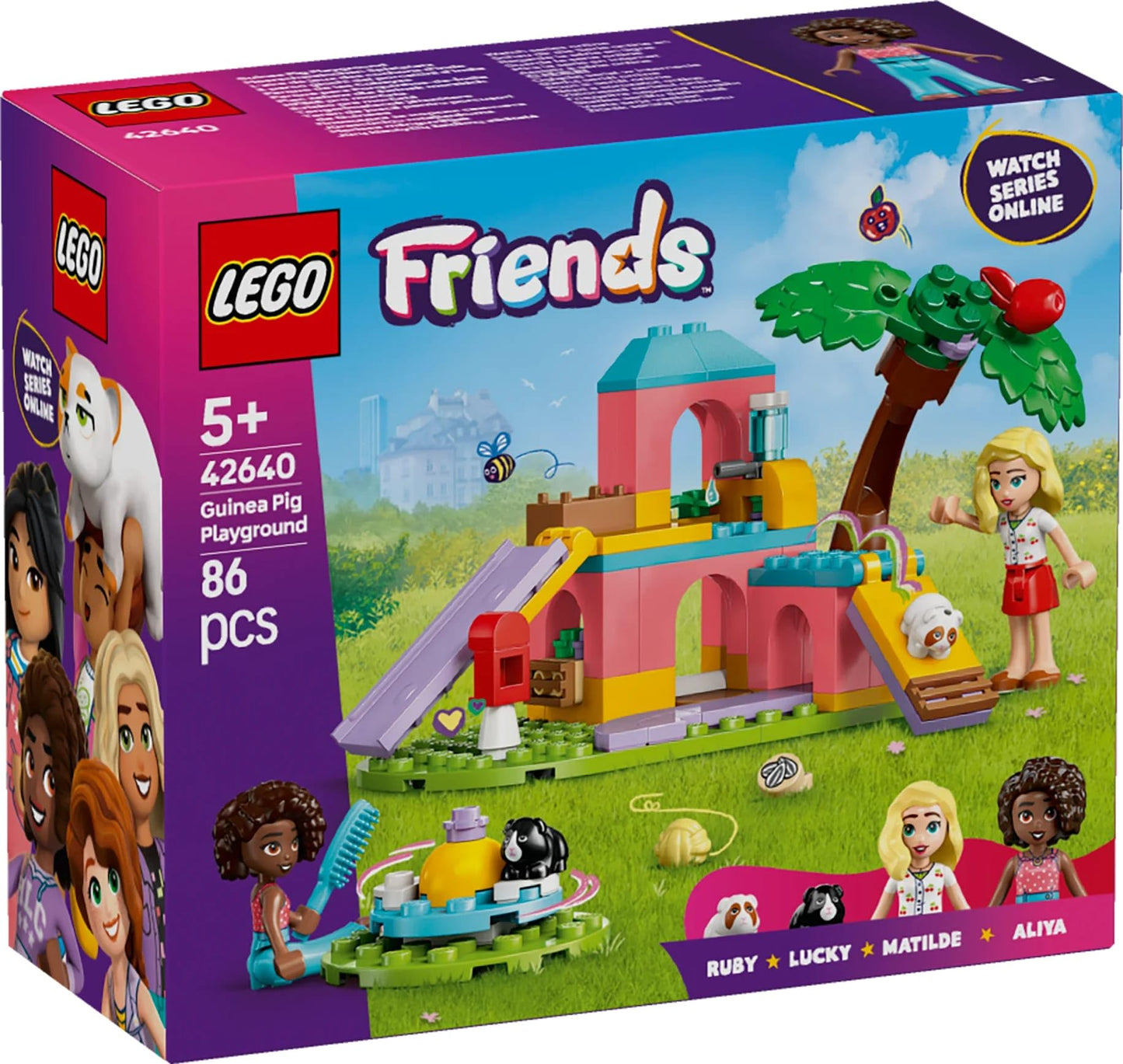 LEGO Friends Guinea Pig Playground 42640 – Build, Pretend Play & Pet Care for Kids 5+