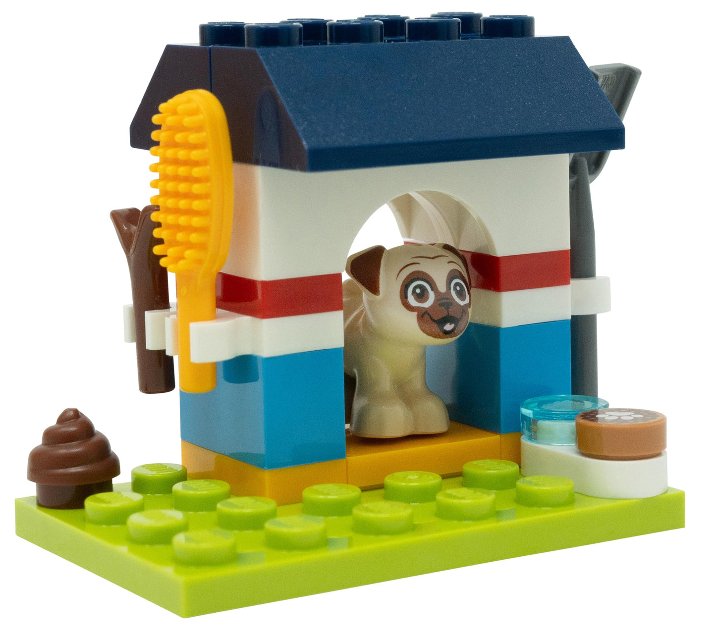 LEGO Friends Pug with Doghouse Micro Set (24 pcs) – Bakery-Inspired, Compact Build