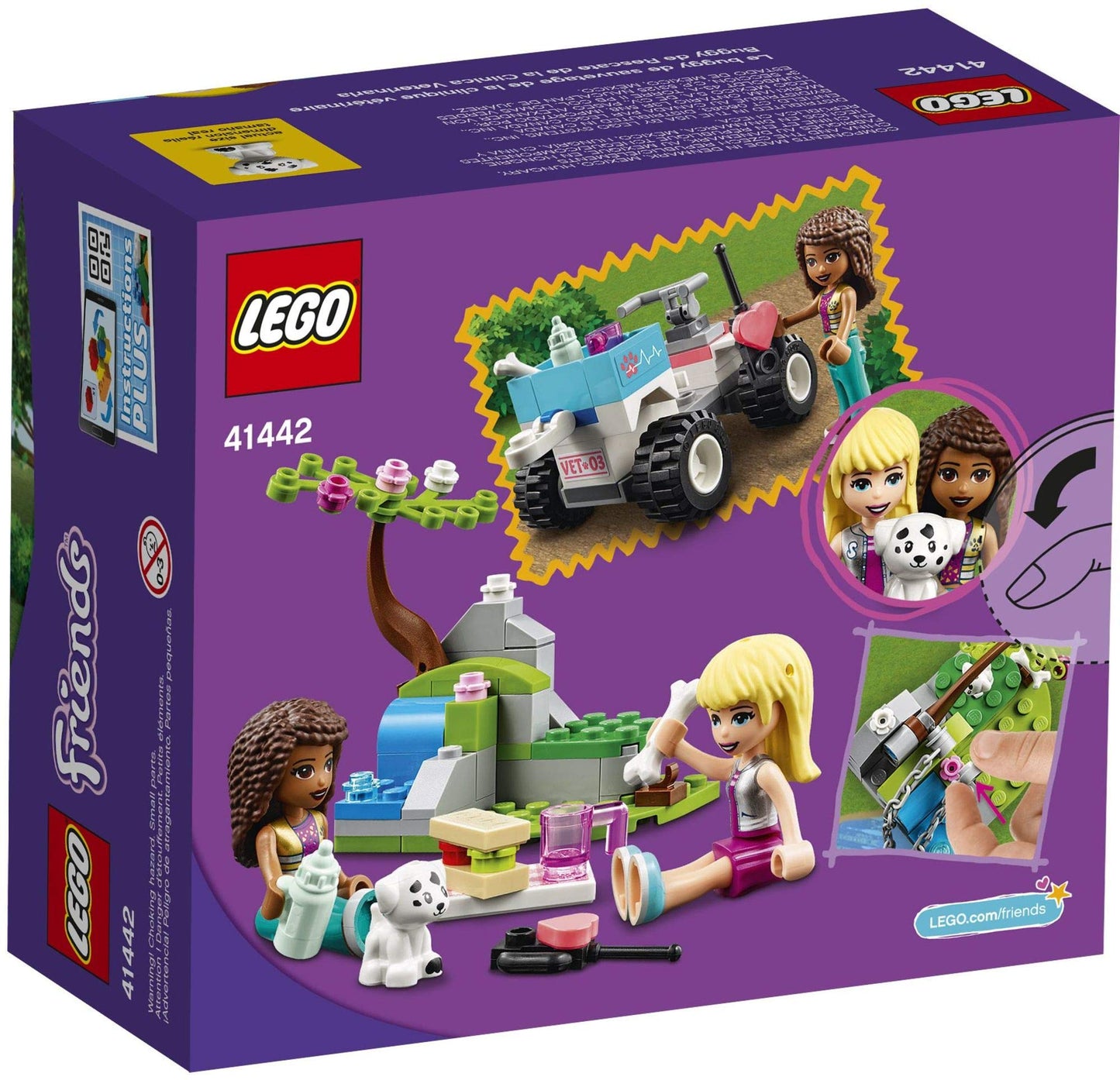 LEGO Friends Vet Clinic Rescue Buggy 41442 | 100 Pieces | Vet Toy Set for Kids 6+