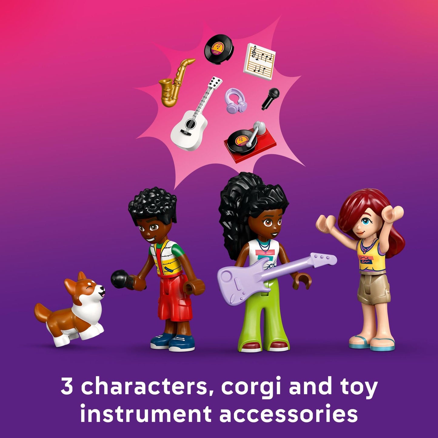 LEGO Friends Music Store & Apartment Building Set 42653 – Creative Musical Play for Kids 7+