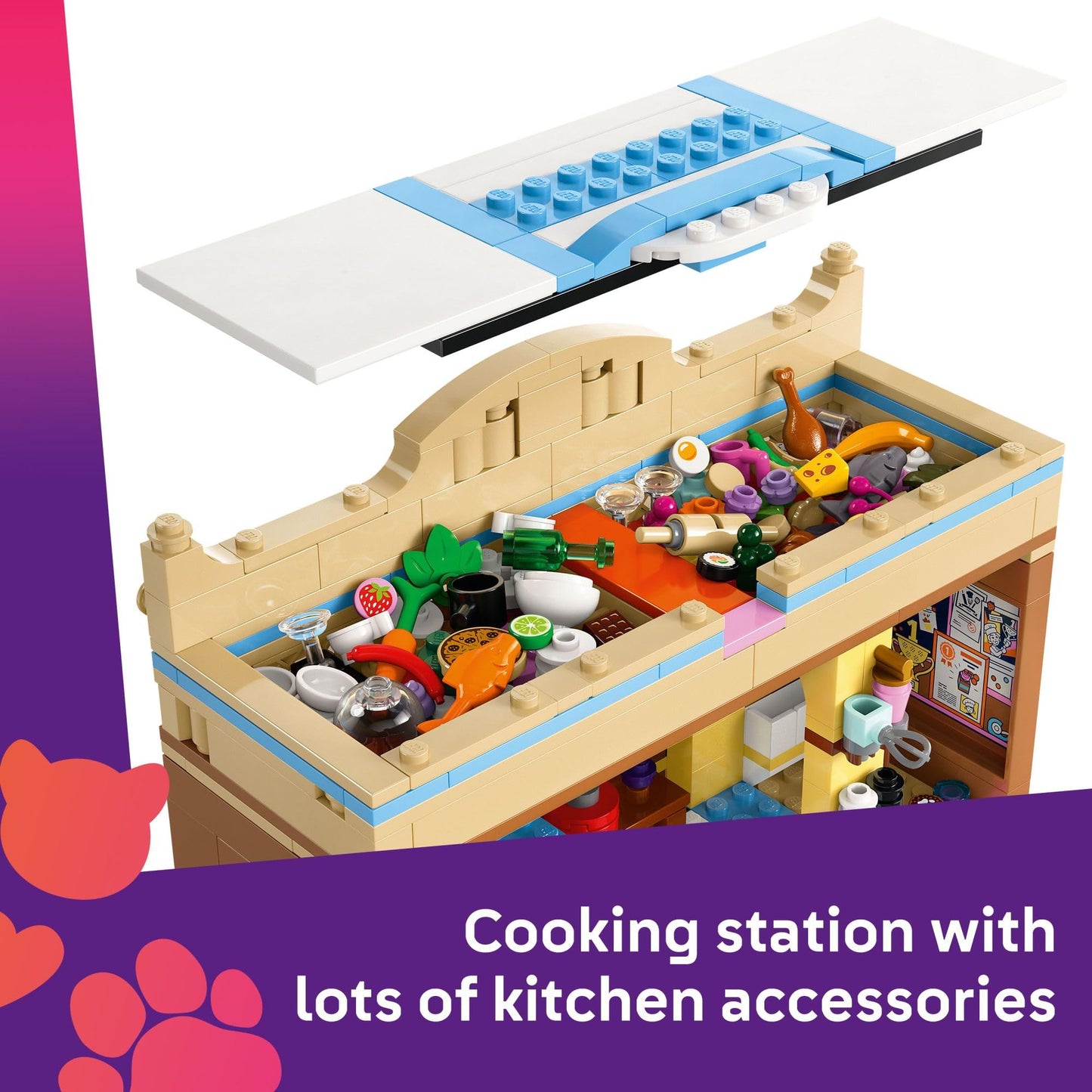 LEGO Friends Restaurant and Cooking School 42655 – 896-Piece Playset