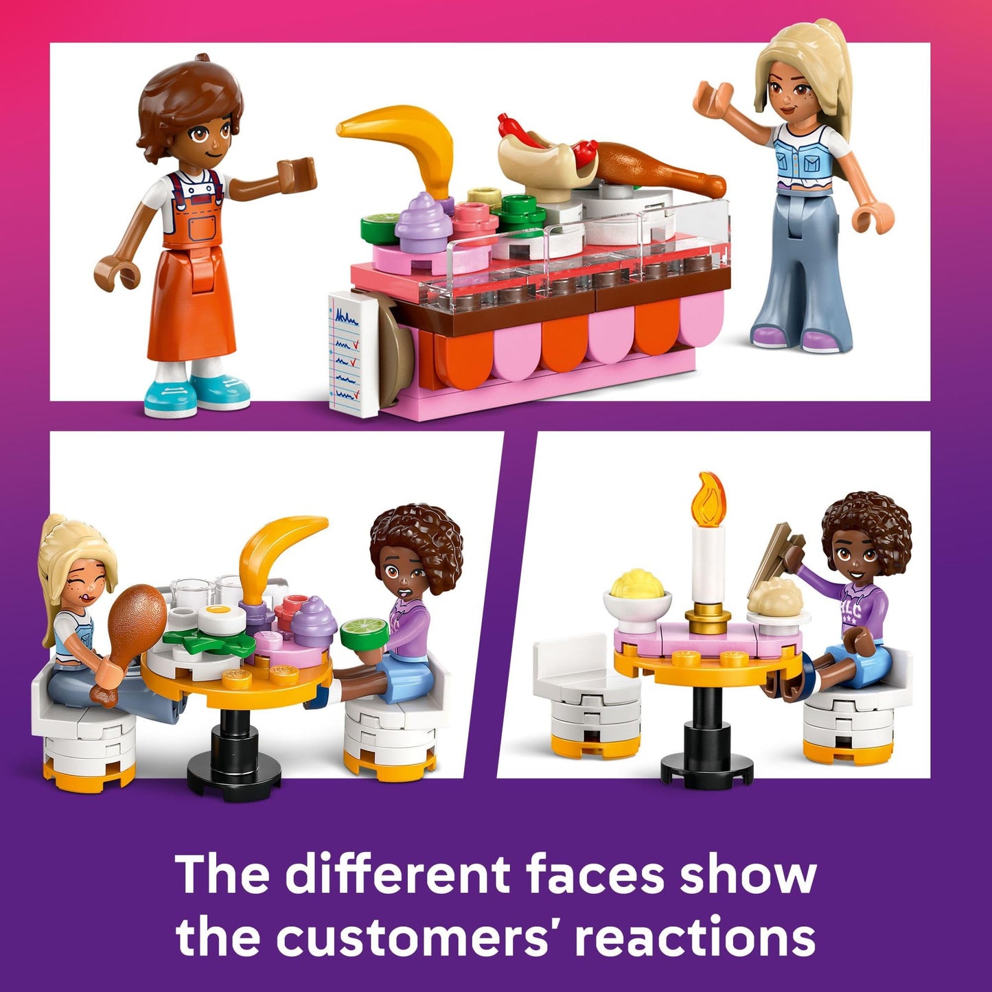 LEGO Friends Restaurant and Cooking School 42655 – 896-Piece Playset